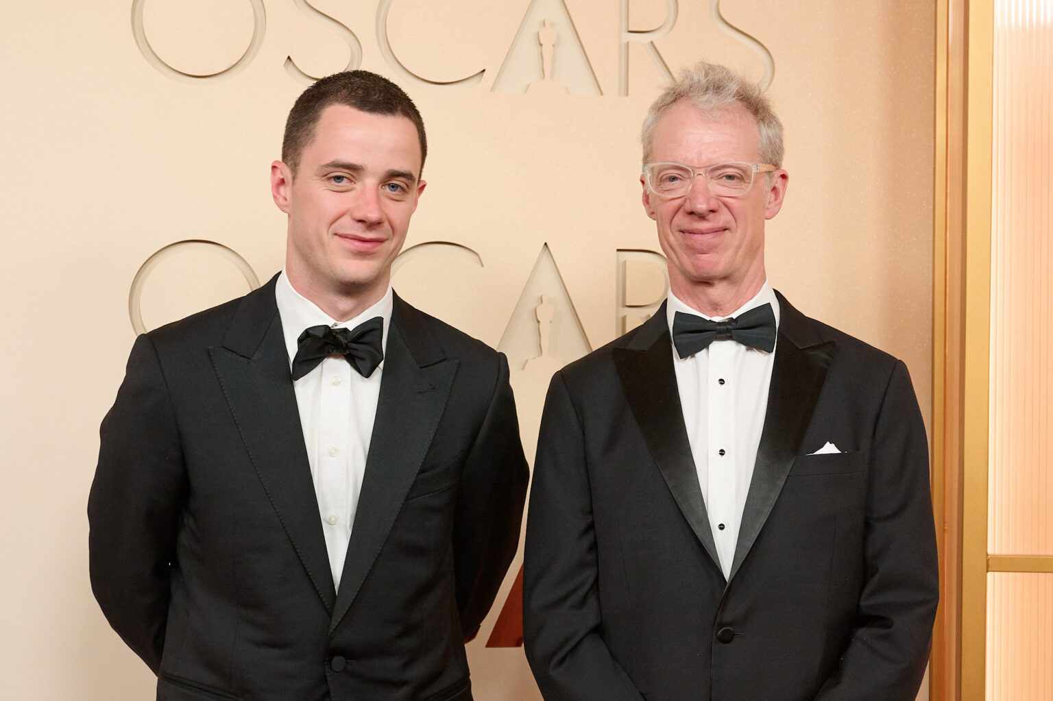Greg Chapman (R) and guest arrive on the red carpet of the 98th Oscars® at the Dolby® Theatre at Ovation Hollywood on Sunday, March 15, 2026.