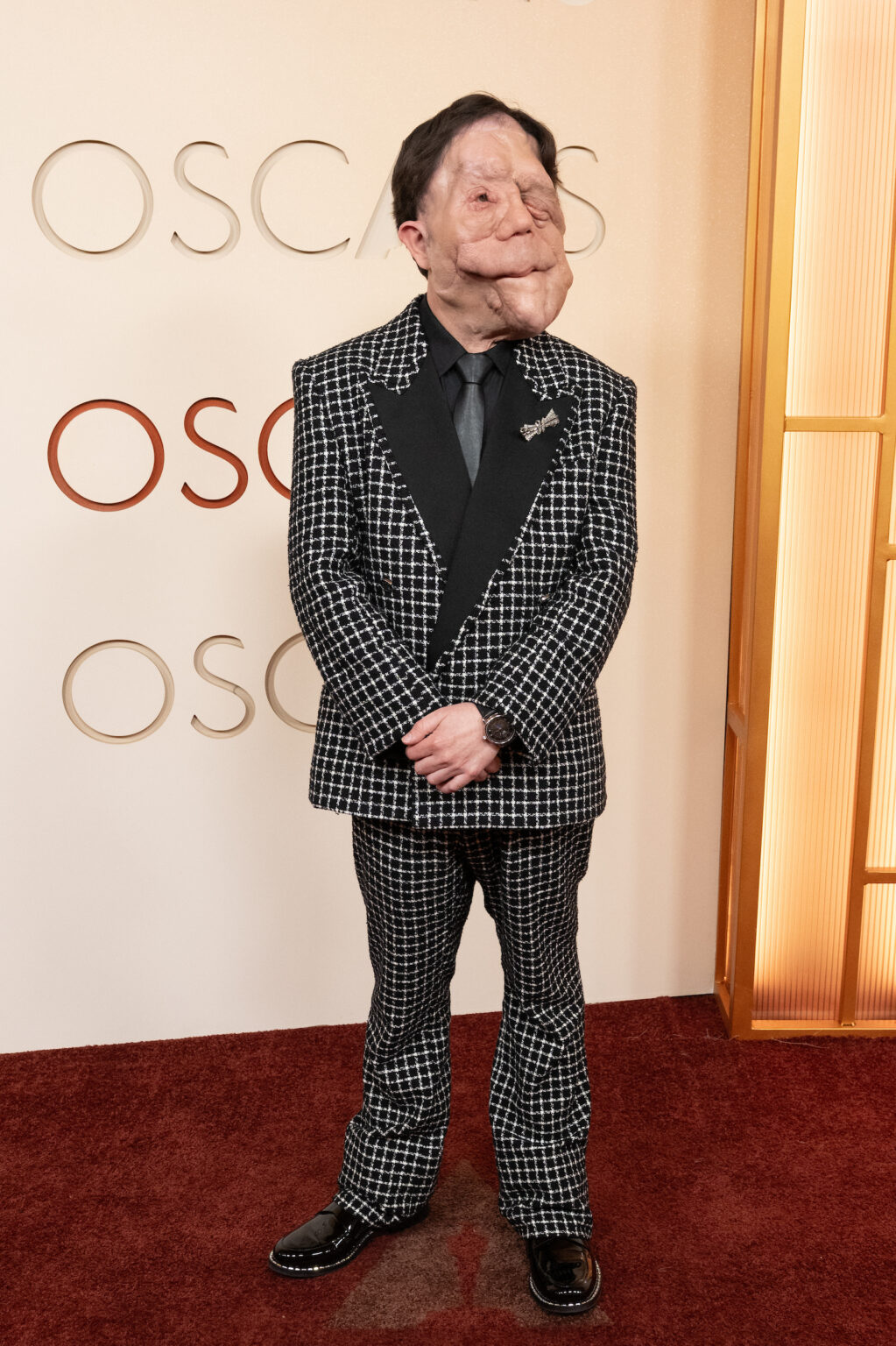 Adam Pearson arrives on the red carpet of the 98th Oscars® at the Dolby® Theatre at Ovation Hollywood on Sunday, March 15, 2026.
