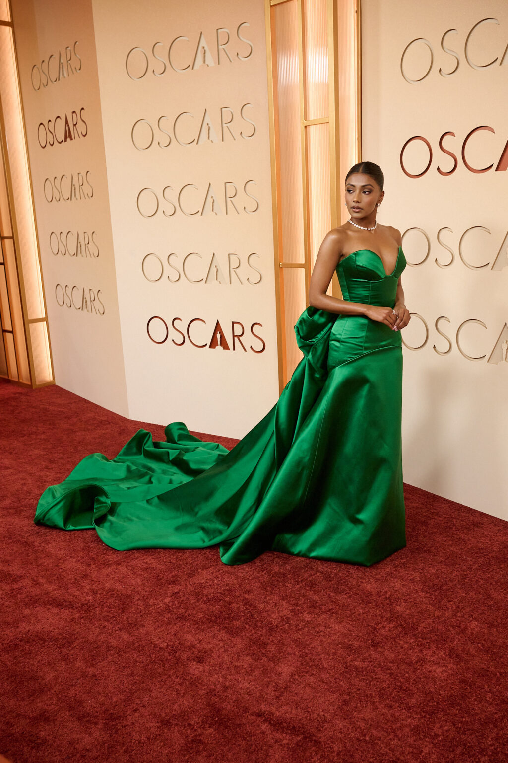 Charithra Chandran arrives on the red carpet of the 98th Oscars® at the Dolby® Theatre at Ovation Hollywood on Sunday, March 15, 2026.