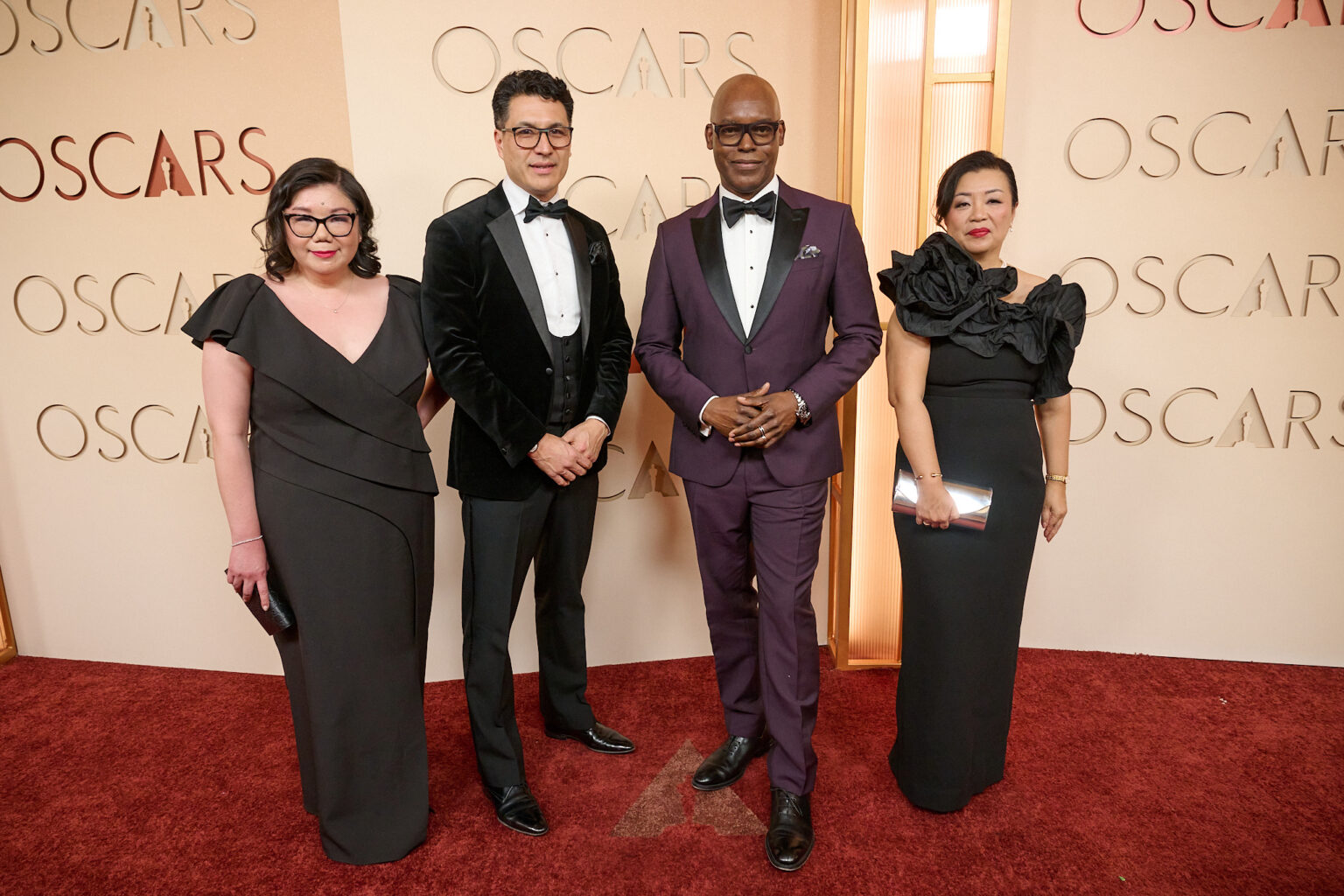 Judy Lung, Jeffrey Remedios, Cameron Bailey and Anita Lee arrive on the red carpet of the 98th Oscars® at the Dolby® Theatre at Ovation Hollywood on Sunday, March 15, 2026.
