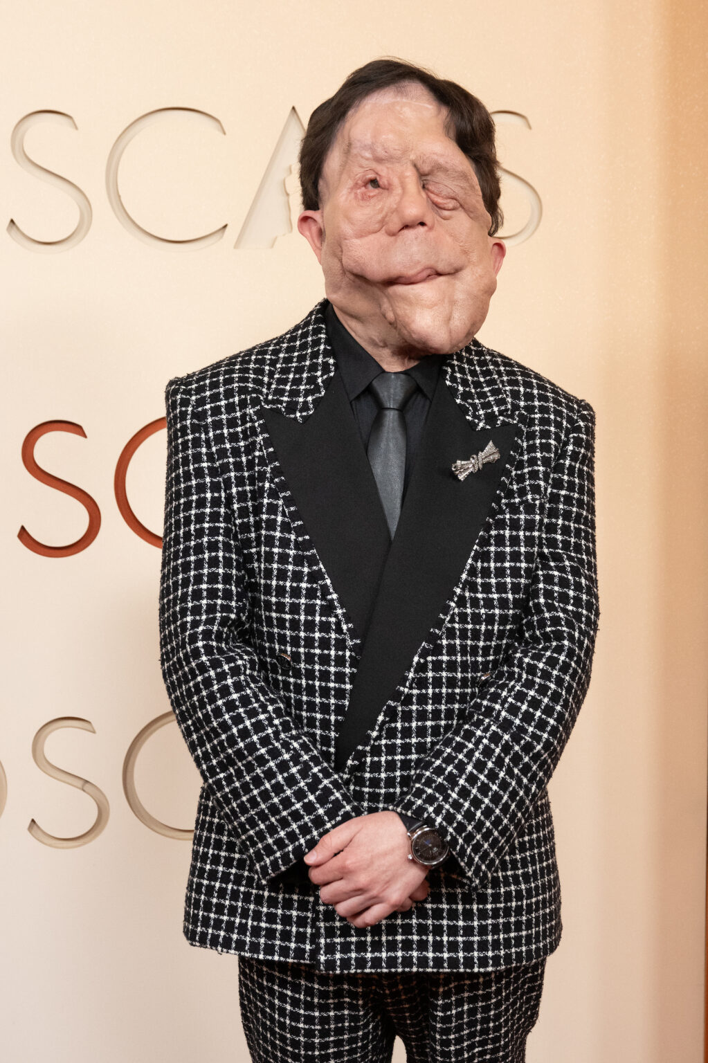 Adam Pearson arrives on the red carpet of the 98th Oscars® at the Dolby® Theatre at Ovation Hollywood on Sunday, March 15, 2026.