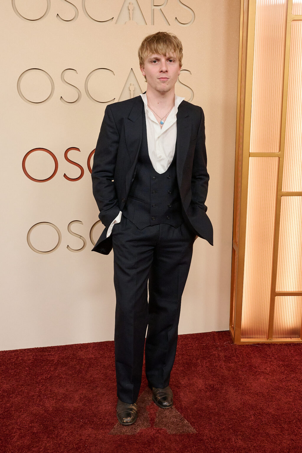 Miles Elliot arrives on the red carpet of the 98th Oscars® at the Dolby® Theatre at Ovation Hollywood on Sunday, March 15, 2026.