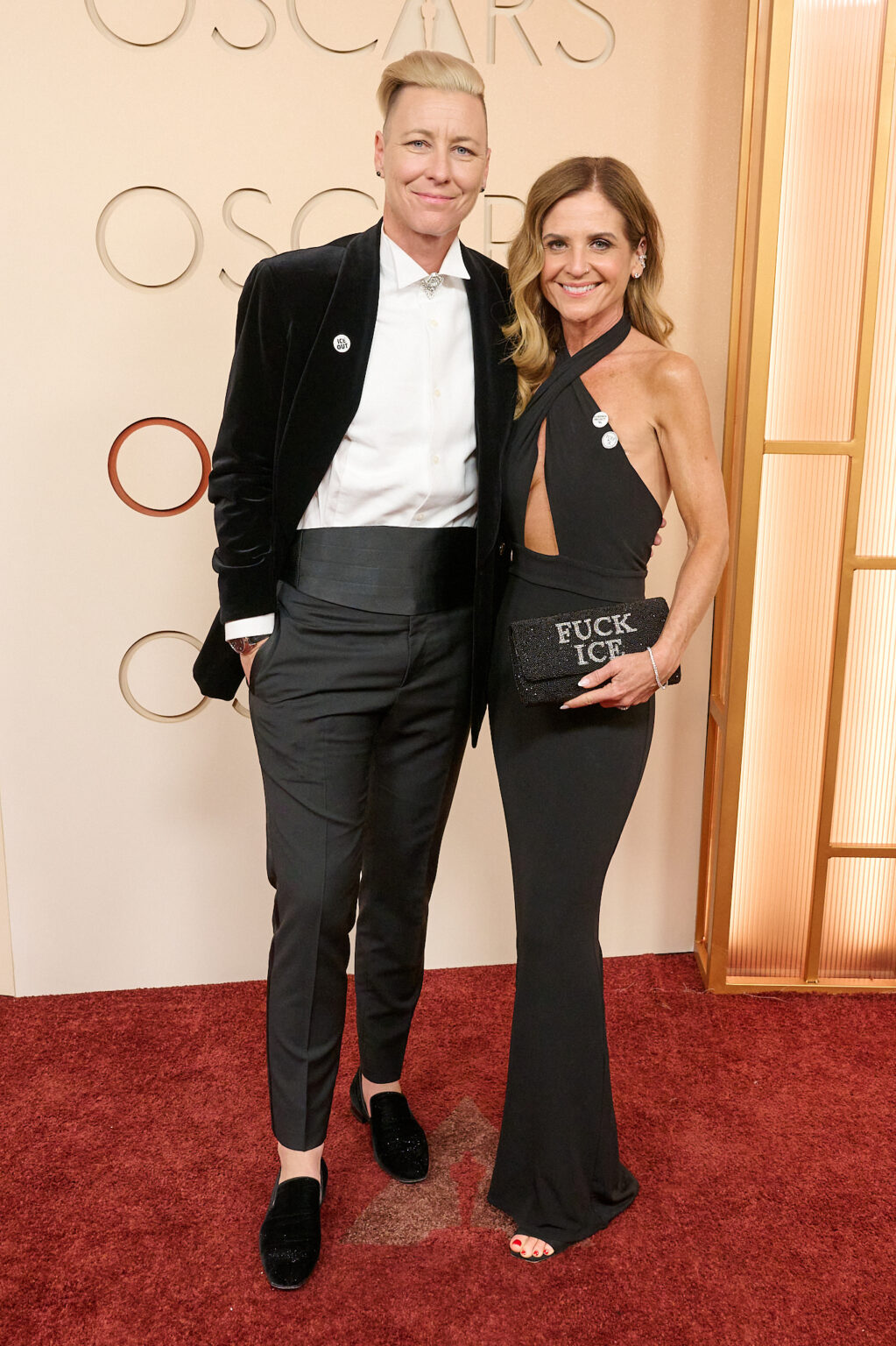 Abby Wambach and Glennon Doyle arrive on the red carpet of the 98th Oscars® at the Dolby® Theatre at Ovation Hollywood on Sunday, March 15, 2026.