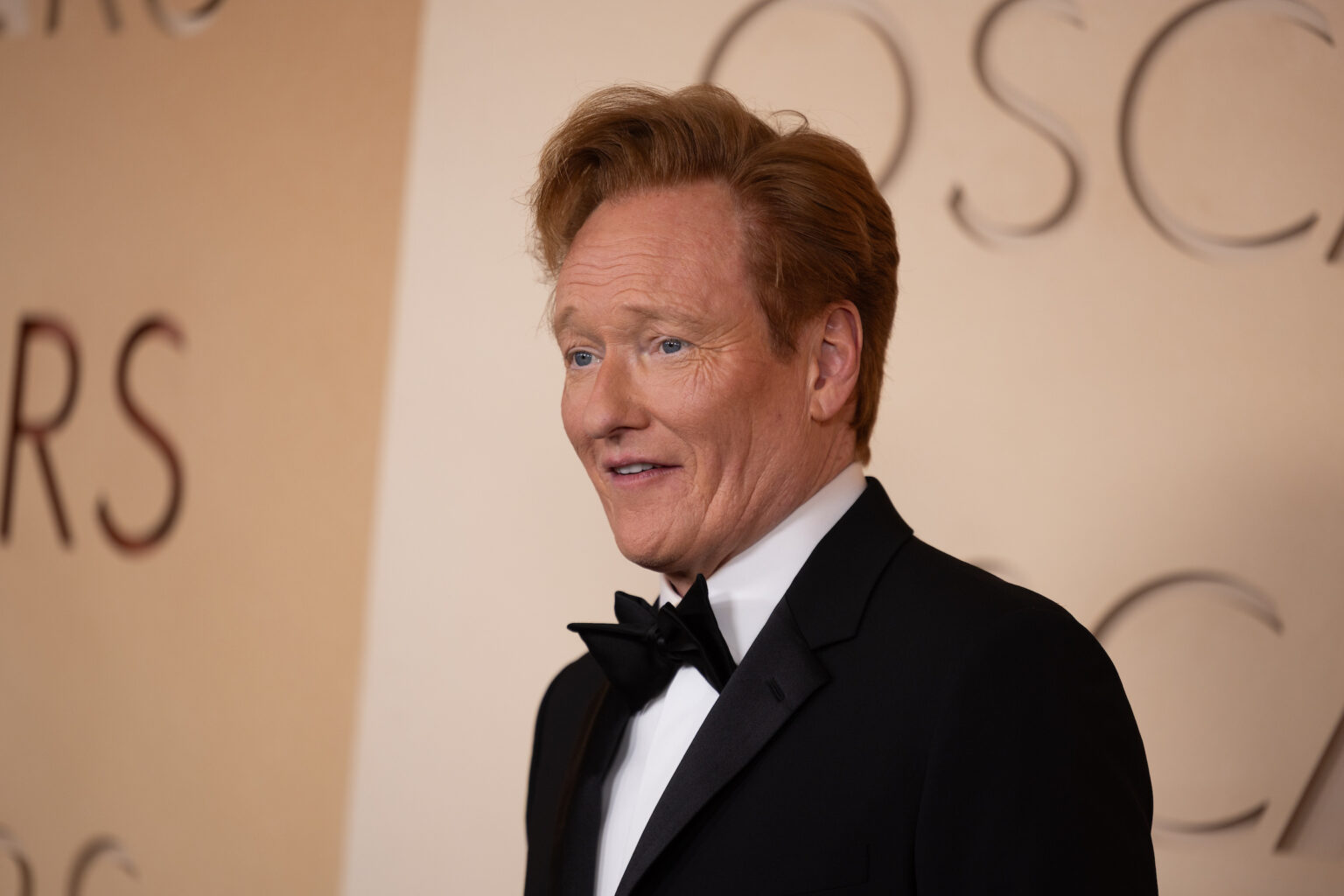 Conan O'Brien arrives on the red carpet of the 98th Oscars® at the Dolby® Theatre at Ovation Hollywood on Sunday, March 15, 2026.