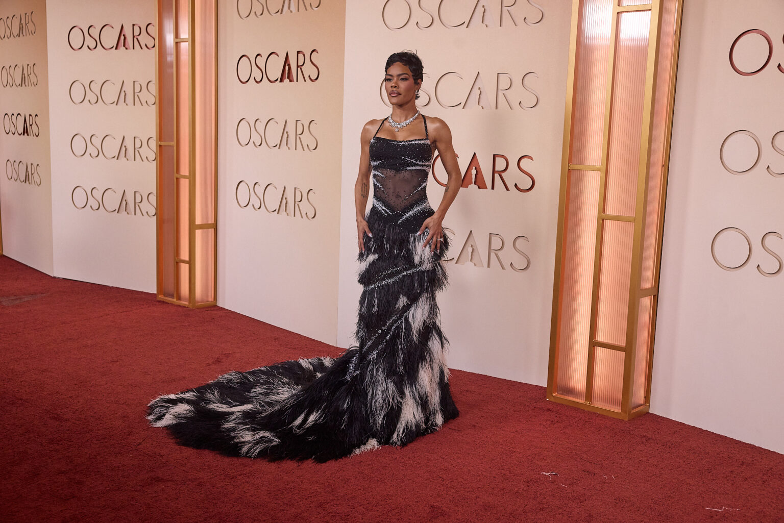 Teyana Taylor arrives on the red carpet of the 98th Oscars® at the Dolby® Theatre at Ovation Hollywood on Sunday, March 15, 2026.
