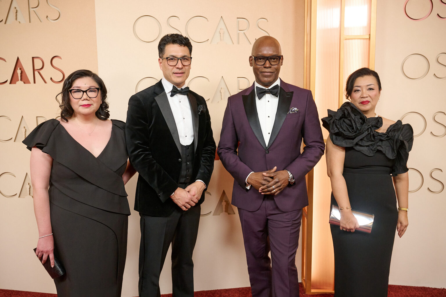 Judy Lung, Jeffrey Remedios, Cameron Bailey and Anita Lee arrive on the red carpet of the 98th Oscars® at the Dolby® Theatre at Ovation Hollywood on Sunday, March 15, 2026.