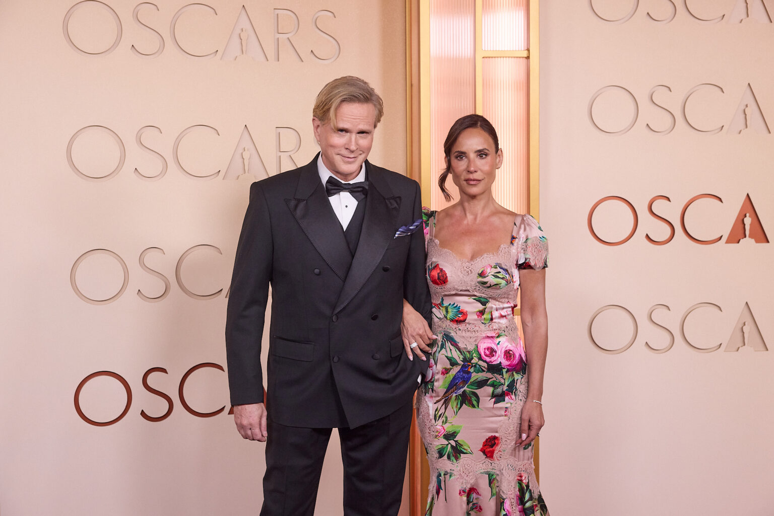 Cary Elwes and Lisa Marie Kubikoff arrive on the red carpet of the 98th Oscars® at the Dolby® Theatre at Ovation Hollywood on Sunday, March 15, 2026.