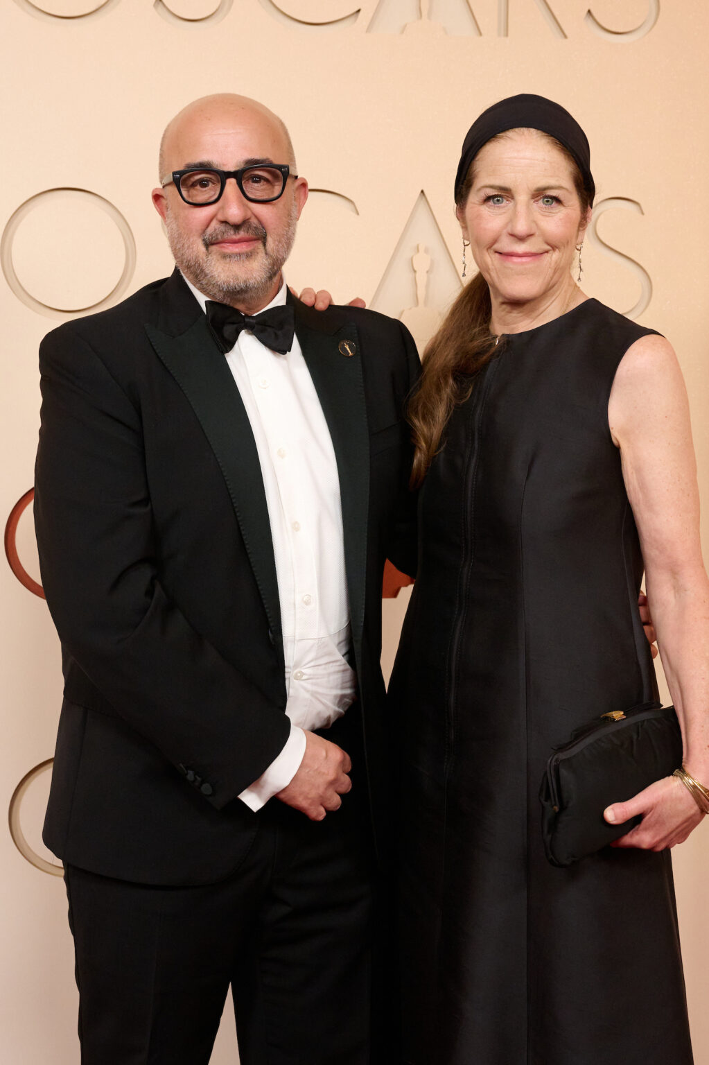 David Dinerstein (L) and guest arrive on the red carpet of the 98th Oscars® at the Dolby® Theatre at Ovation Hollywood on Sunday, March 15, 2026.
