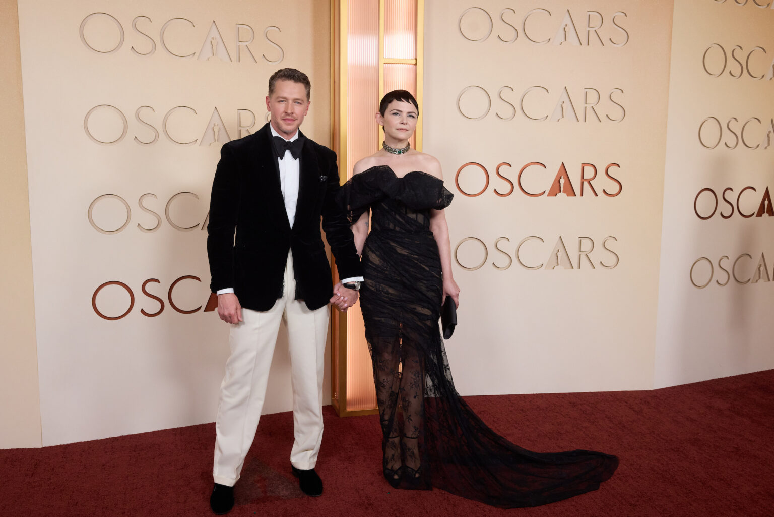 Josh Dallas and Ginnifer Goodwin arrive on the red carpet of the 98th Oscars® at the Dolby® Theatre at Ovation Hollywood on Sunday, March 15, 2026.