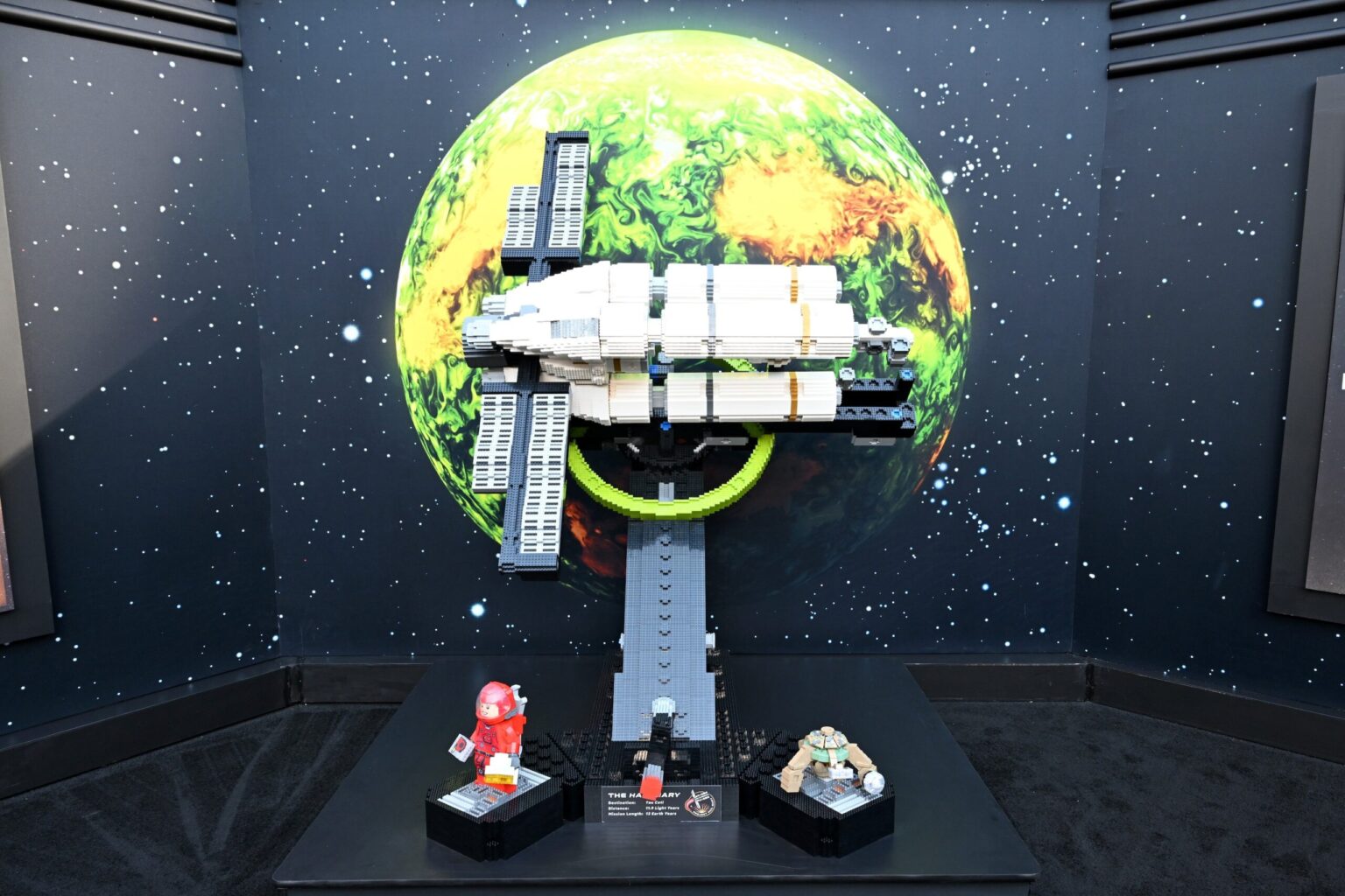 NEW YORK, NEW YORK - MARCH 18: A view of a LEGO display during the "Project Hail Mary" New York Premiere at Josie Robertson Plaza at Lincoln Center on March 18, 2026 in New York City. (Photo by Slaven Vlasic/Getty Images for Amazon MGM Studios)