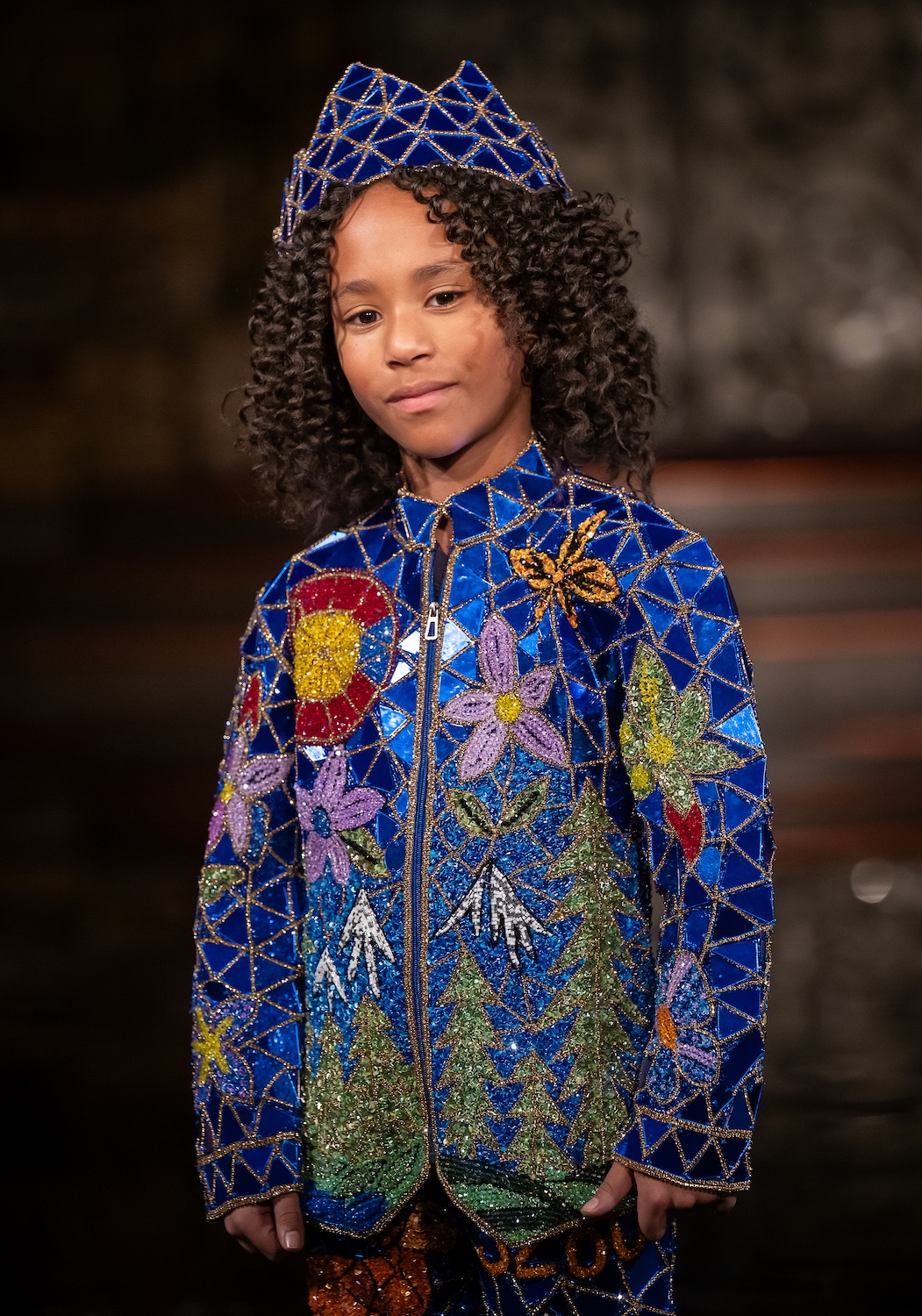 NEW YORK, NEW YORK - FEBRUARY 13: A model walks the runway at the Archie Brown show during New York Fashion Week Powered By Art Hearts Fashion at The Angel Orensanz Foundation on February 13, 2026 in New York City.  (Photo by Mark Gunter/Getty Images for Art Hearts Fashion)