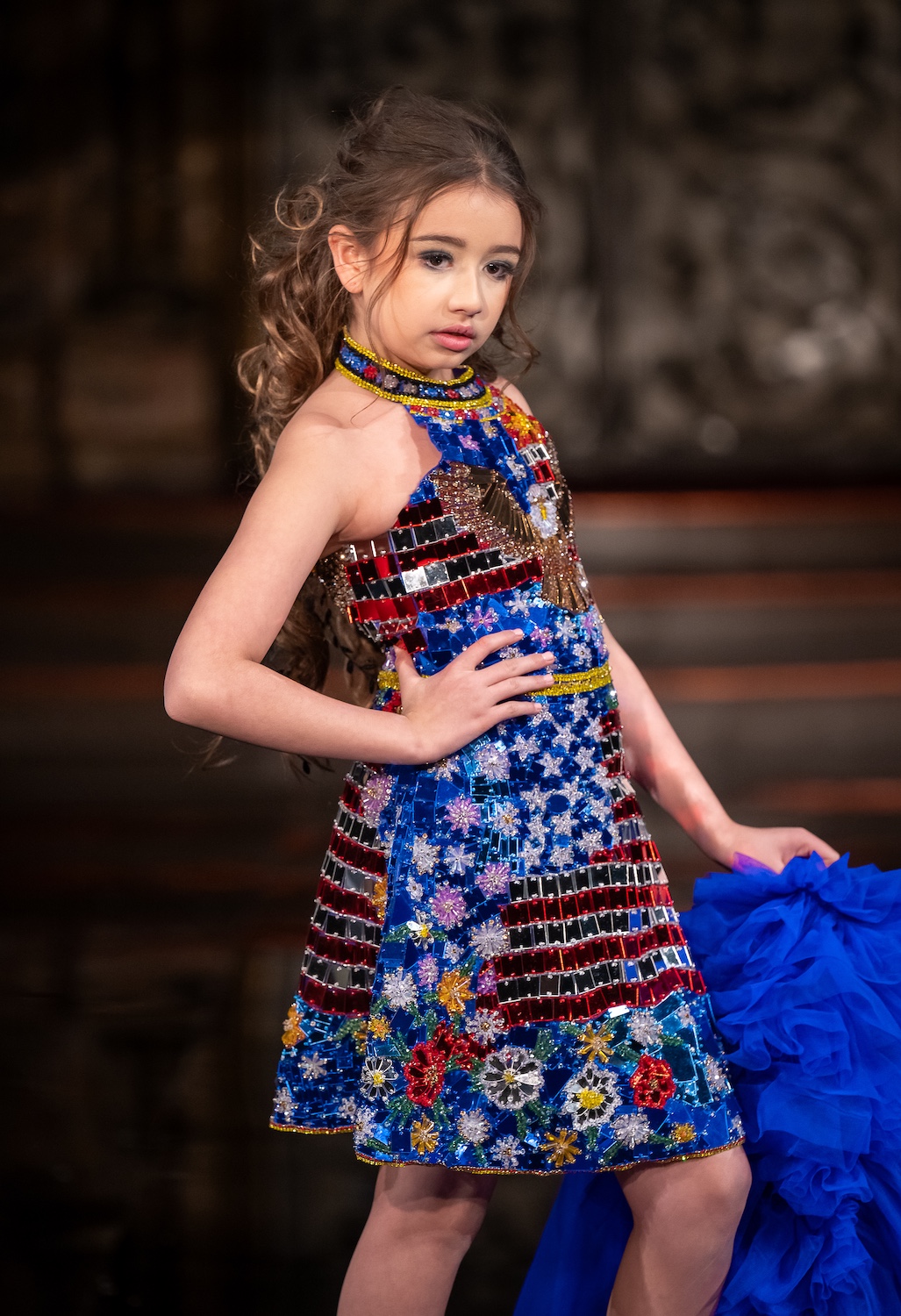 NEW YORK, NEW YORK - FEBRUARY 13: A model walks the runway at the Archie Brown show during New York Fashion Week Powered By Art Hearts Fashion at The Angel Orensanz Foundation on February 13, 2026 in New York City.  (Photo by Mark Gunter/Getty Images for Art Hearts Fashion)