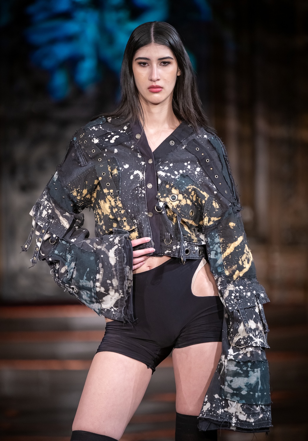 NEW YORK, NEW YORK - FEBRUARY 13: A model walks the runway at the Bad Pink show during New York Fashion Week Powered By Art Hearts Fashion at The Angel Orensanz Foundation on February 13, 2026 in New York City. (Photo by Mark Gunter/Getty Images for Art Hearts Fashion)