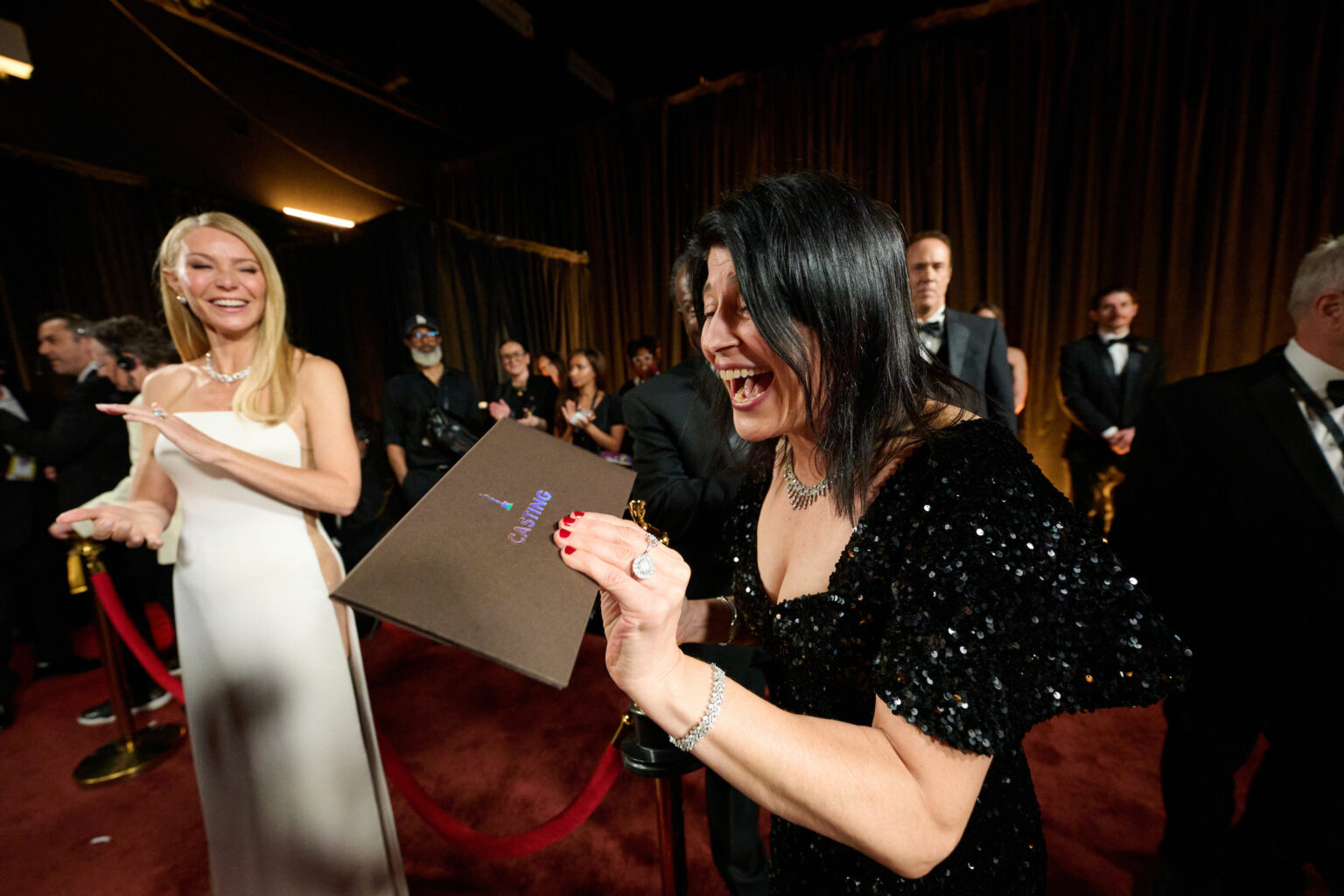 Cassandra Kulukundis poses backstage with the Oscar® for Casting during the 98th Oscars® at Dolby® Theatre at Ovation Hollywood on Sunday, March 15, 2026.