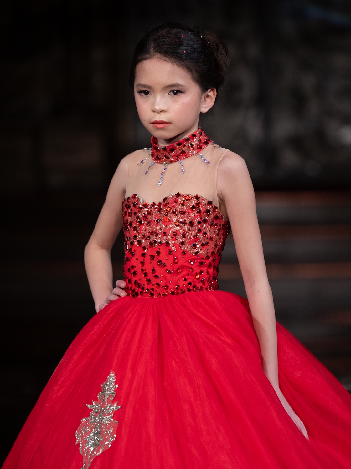 NEW YORK, NEW YORK - FEBRUARY 13: A model walks the runway at the Elsa Fairy show during New York Fashion Week Powered By Art Hearts Fashion at The Angel Orensanz Foundation on February 13, 2026 in New York City. (Photo by Mark Gunter/Getty Images for Art Hearts Fashion)