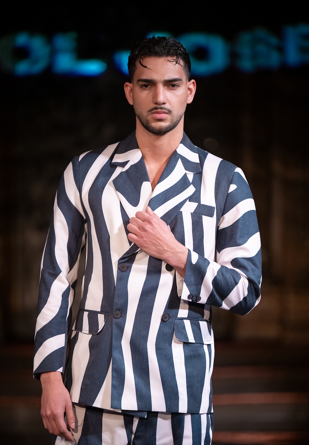 NEW YORK, NEW YORK - FEBRUARY 13: A model walks the runway at the Idol Jose show during New York Fashion Week Powered By Art Hearts Fashion at The Angel Orensanz Foundation on February 13, 2026 in New York City.  (Photo by Mark Gunter/Getty Images for Art Hearts Fashion)
