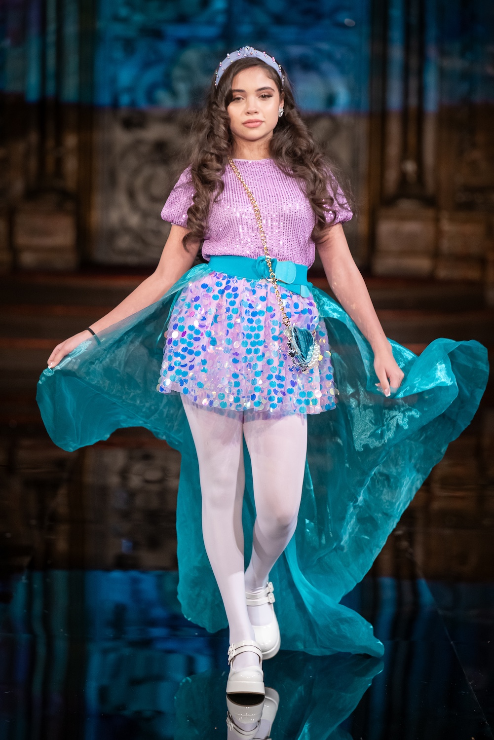 NEW YORK, NEW YORK - FEBRUARY 13: Models walks the runway at the Isabella Zimprich show during New York Fashion Week Powered By Art Hearts Fashion at The Angel Orensanz Foundation on February 13, 2026 in New York City. (Photo by Mark Gunter/Getty Images for Art Hearts Fashion)