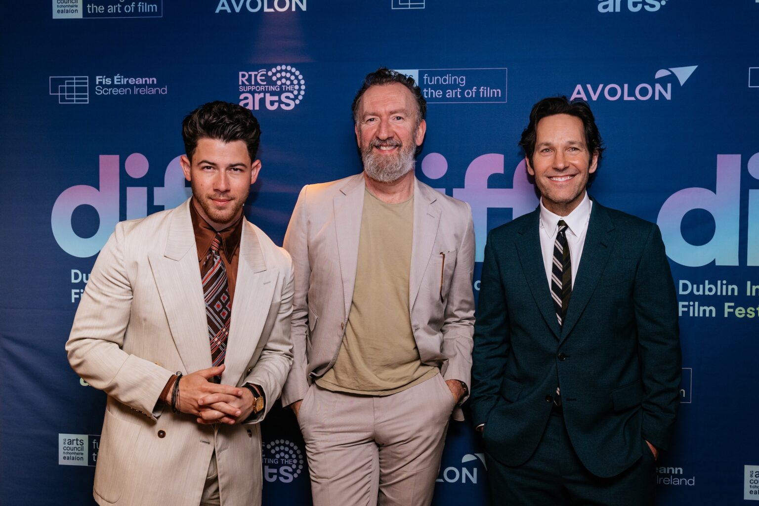 Paul Rudd and Nick Jonas Attend Power Ballad Premiere at Dublin International Film Festival