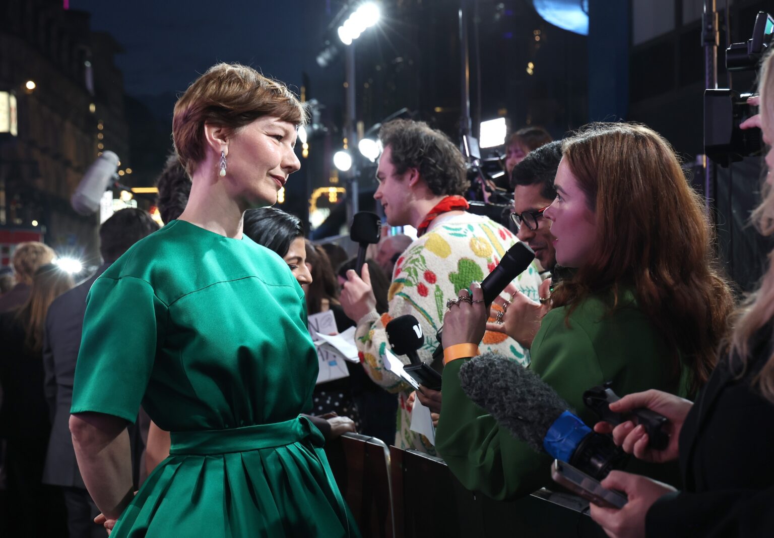 LONDON, ENGLAND - MARCH 09: Sandra Hüller attends the World Premiere of Project Hail Mary at Cineworld Leicester Square on March 09, 2026 in London, England.. The film is exclusively in cinemas on 19 March 2026. (Photo by Tristan Fewings/Getty Images for Sony Pictures Entertainment)