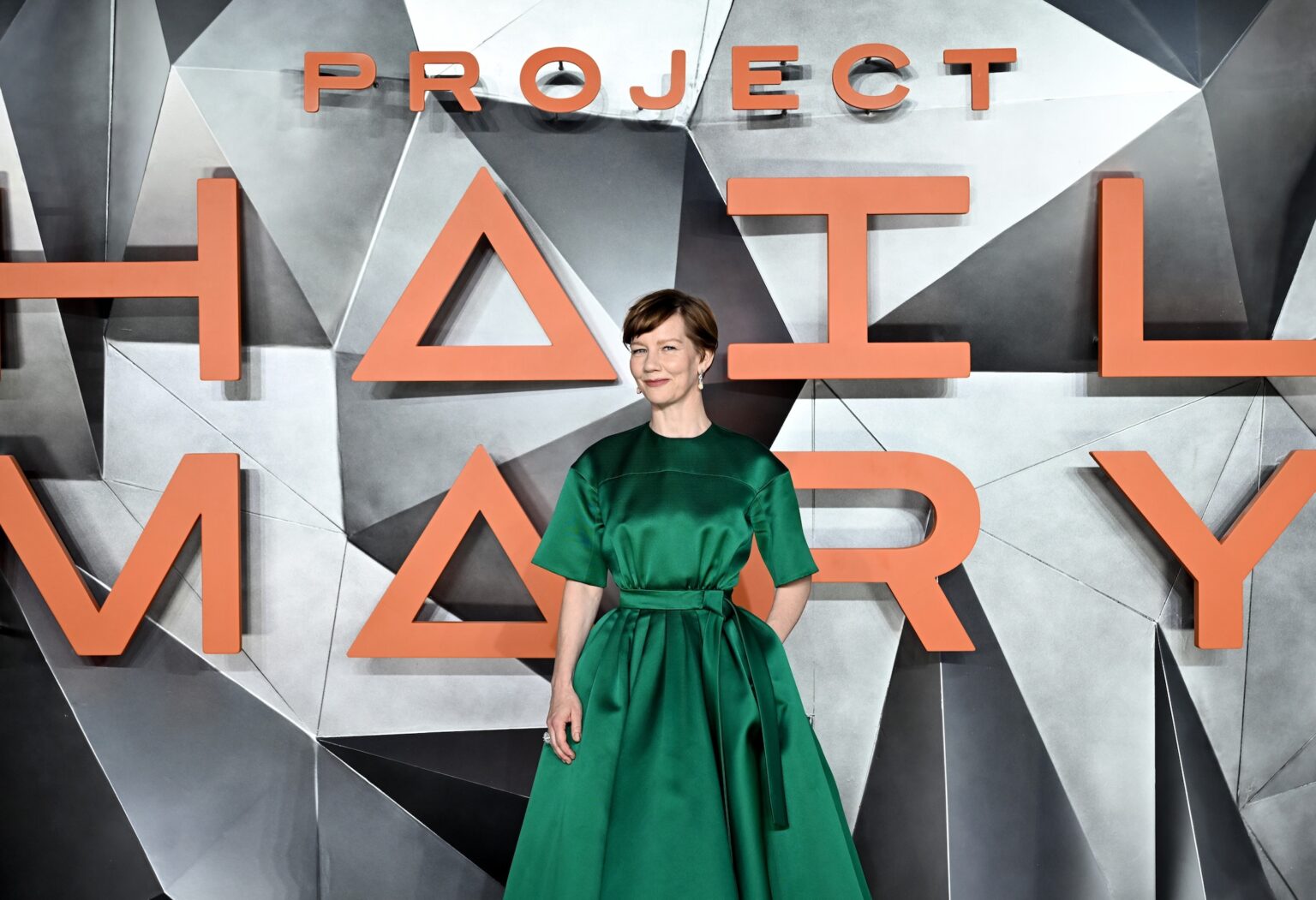 LONDON, ENGLAND - MARCH 09: Sandra Hüller attends the World Premiere of Project Hail Mary at Cineworld Leicester Square on March 09, 2026 in London, England.. The film is exclusively in cinemas on 19 March 2026. (Photo by Kate Green/Getty Images for Sony Pictures Entertainment)