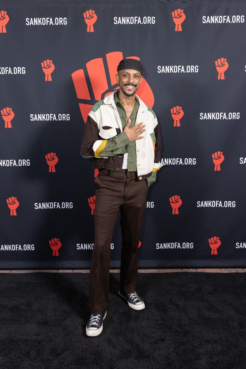 LOS ANGELES, CALIFORNIA - MARCH 1: Iman Jordan attends to preform at the inaugural Sankofa.org Social Justice Awards at Chaplin Studios on March 1, 2026 in Los Angeles, California. (Photo by Todd Westphal / Sankofa.org)