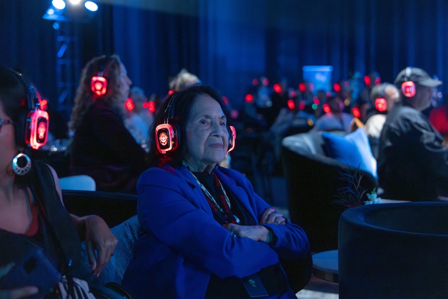 LOS ANGELES, CALIFORNIA - MARCH 1: Dolores Huerta attends the inaugural Sankofa.org Social Justice Awards at Chaplin Studios on March 1, 2026 in Los Angeles, California. (Photo by Todd Westphal / Sankofa.org)