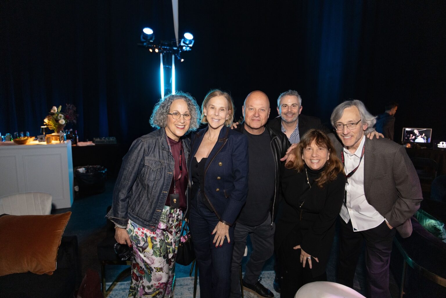 LOS ANGELES, CALIFORNIA - MARCH 1: L-R: Gina Belafonte, Michelle Chiklis, Michael Chiklis and Guests attend the inaugural Sankofa.org Social Justice Awards at Chaplin Studios on March 1, 2026 in Los Angeles, California. (Photo by Todd Westphal / Sankofa.org)