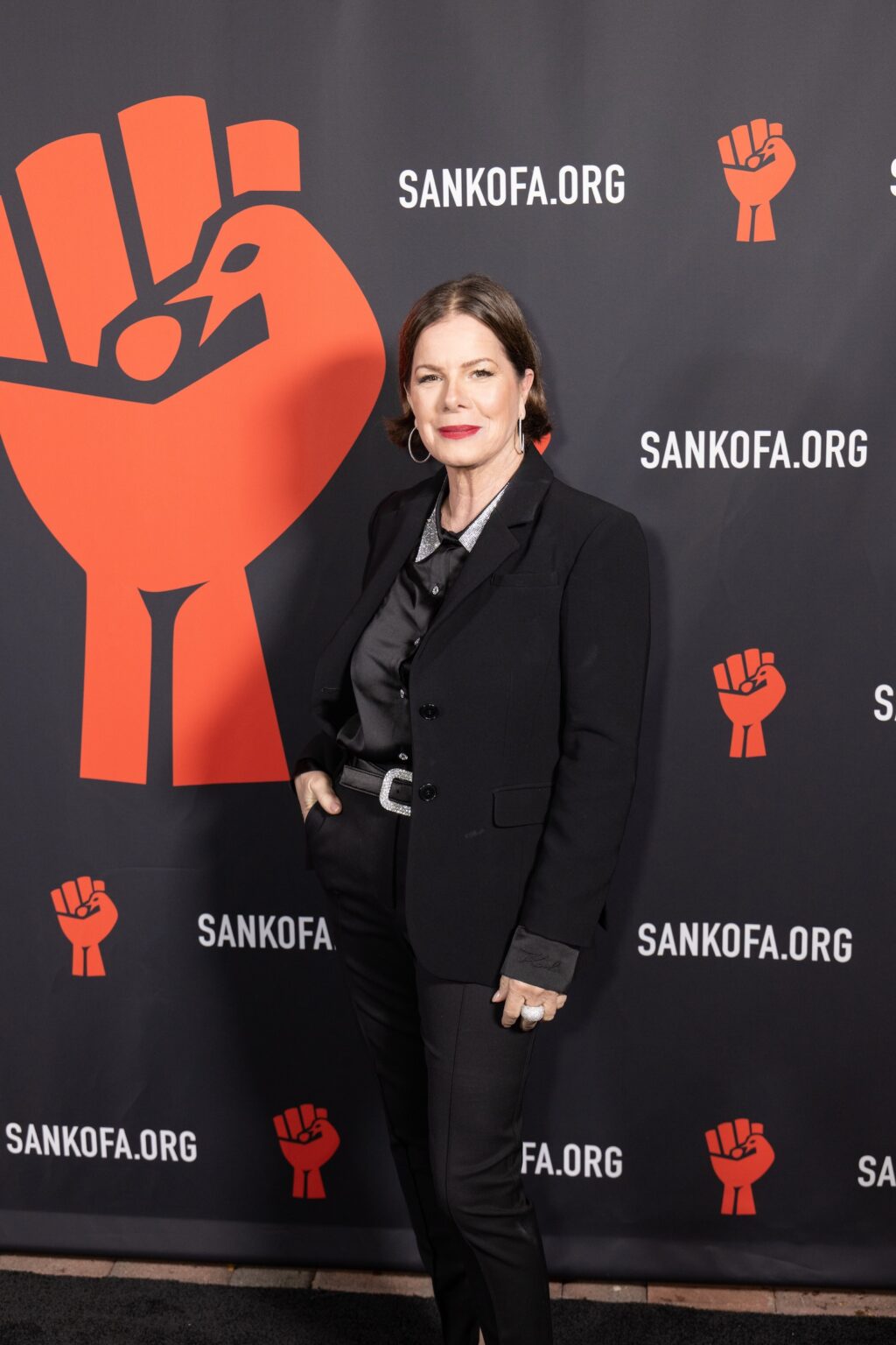 LOS ANGELES, CALIFORNIA - MARCH 1: Marcia Gay Harden attends the inaugural Sankofa.org Social Justice Awards at Chaplin Studios on March 1, 2026 in Los Angeles, California. (Photo by Todd Westphal / Sankofa.org)