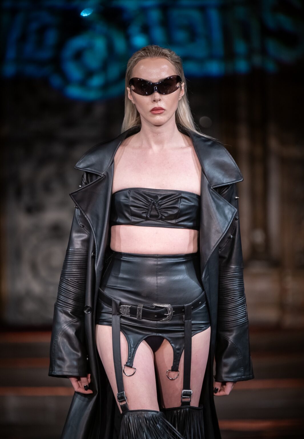 NEW YORK, NEW YORK - FEBRUARY 13: A model walks the runway at the Soid Studios show during New York Fashion Week Powered By Art Hearts Fashion at The Angel Orensanz Foundation on February 13, 2026 in New York City. (Photo by Mark Gunter/Getty Images for Art Hearts Fashion)
