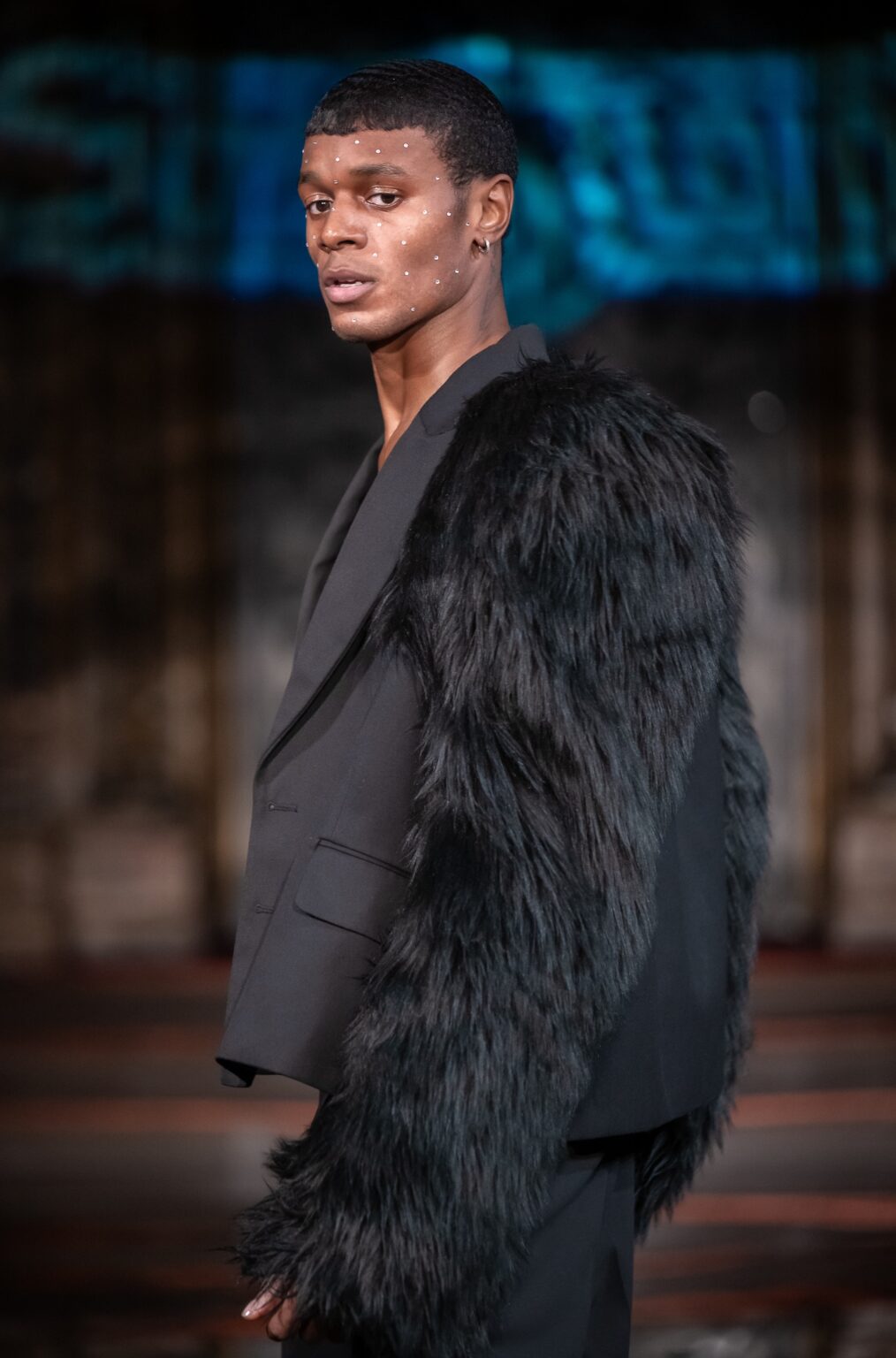NEW YORK, NEW YORK - FEBRUARY 13: A model walks the runway at the Soid Studios show during New York Fashion Week Powered By Art Hearts Fashion at The Angel Orensanz Foundation on February 13, 2026 in New York City. (Photo by Mark Gunter/Getty Images for Art Hearts Fashion)