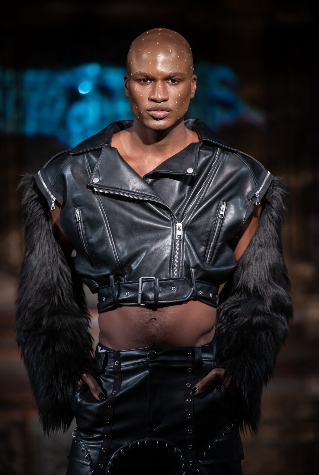 NEW YORK, NEW YORK - FEBRUARY 13: A model walks the runway at the Soid Studios show during New York Fashion Week Powered By Art Hearts Fashion at The Angel Orensanz Foundation on February 13, 2026 in New York City. (Photo by Mark Gunter/Getty Images for Art Hearts Fashion)