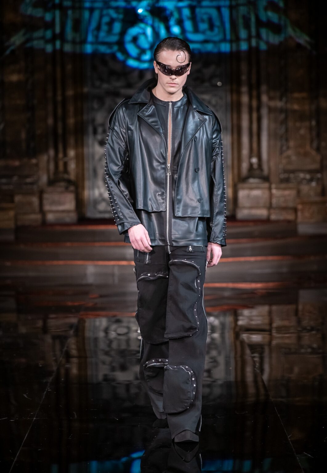 NEW YORK, NEW YORK - FEBRUARY 13: A model walks the runway at the Soid Studios show during New York Fashion Week Powered By Art Hearts Fashion at The Angel Orensanz Foundation on February 13, 2026 in New York City. (Photo by Mark Gunter/Getty Images for Art Hearts Fashion)