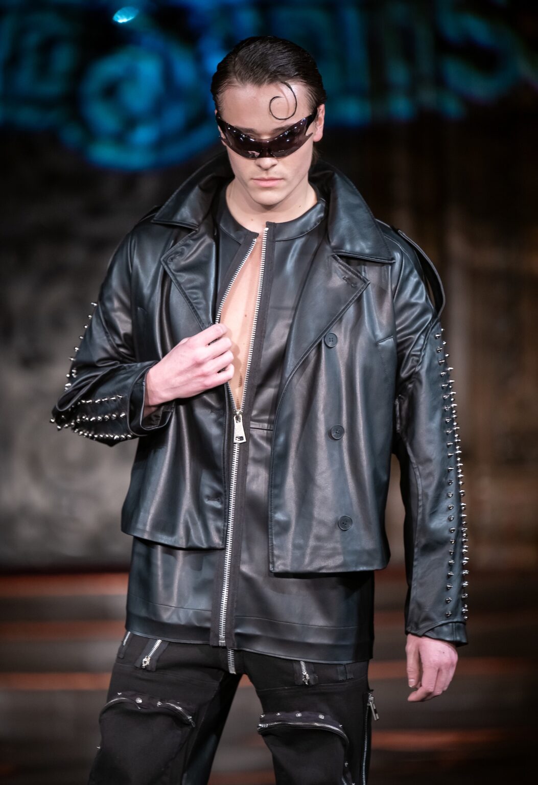 NEW YORK, NEW YORK - FEBRUARY 13: A model walks the runway at the Soid Studios show during New York Fashion Week Powered By Art Hearts Fashion at The Angel Orensanz Foundation on February 13, 2026 in New York City. (Photo by Mark Gunter/Getty Images for Art Hearts Fashion)