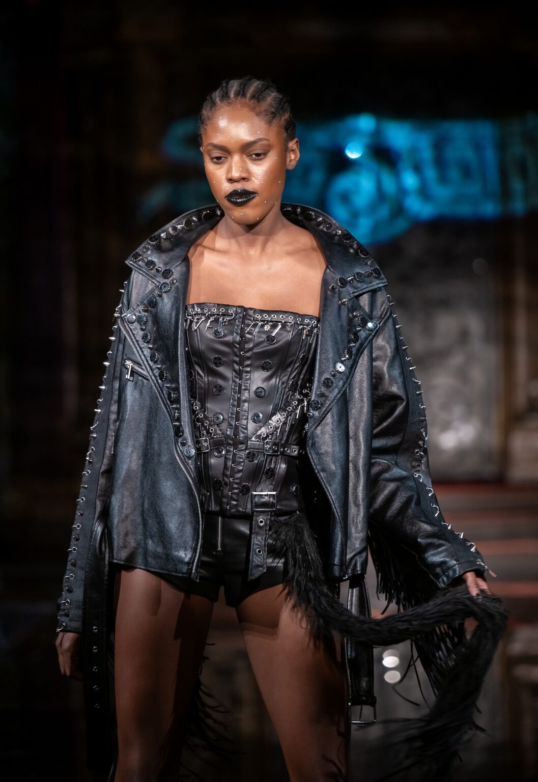 NEW YORK, NEW YORK - FEBRUARY 13: A model walks the runway at the Soid Studios show during New York Fashion Week Powered By Art Hearts Fashion at The Angel Orensanz Foundation on February 13, 2026 in New York City.  (Photo by Mark Gunter/Getty Images for Art Hearts Fashion)