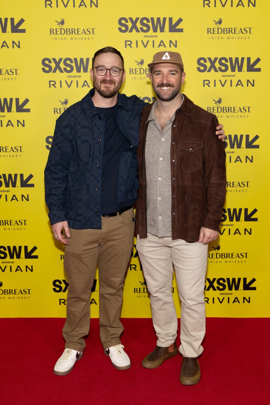 AUSTIN, TEXAS - MARCH 12: (L-R) Winston Macdonald and Dustin Devlin attend the world premiere of "Your Attention Please" during the 2026 SXSW Conference and Festival at Alamo Drafthouse South Lamar on March 12, 2026 in Austin, Texas. (Photo by Rick Kern/Getty Images for "Your Attention Please")