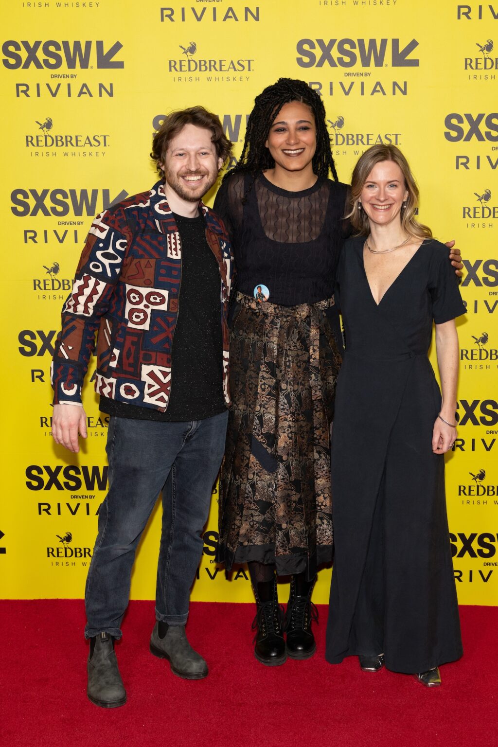 AUSTIN, TEXAS - MARCH 12: (L-R) Jack LeMay, Yahna Harris, and Sara Robin attend the world premiere of "Your Attention Please" during the 2026 SXSW Conference and Festival at Alamo Drafthouse South Lamar on March 12, 2026 in Austin, Texas. (Photo by Rick Kern/Getty Images for "Your Attention Please")