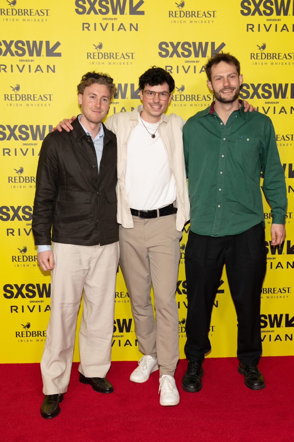 AUSTIN, TEXAS - MARCH 12: (L-R) Ilya Kneppelhout, Jordy van Bennekom, and Valentijn Klok attend the world premiere of "Your Attention Please" during the 2026 SXSW Conference and Festival at Alamo Drafthouse South Lamar on March 12, 2026 in Austin, Texas. (Photo by Rick Kern/Getty Images for "Your Attention Please")