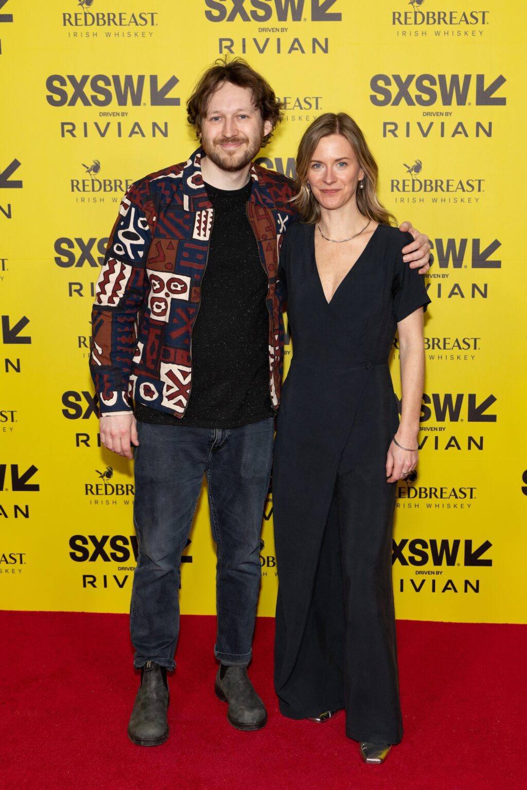 AUSTIN, TEXAS - MARCH 12: (L-R) Jack LeMay and Sara Robin attend the world premiere of "Your Attention Please" during the 2026 SXSW Conference and Festival at Alamo Drafthouse South Lamar on March 12, 2026 in Austin, Texas. (Photo by Rick Kern/Getty Images for "Your Attention Please")