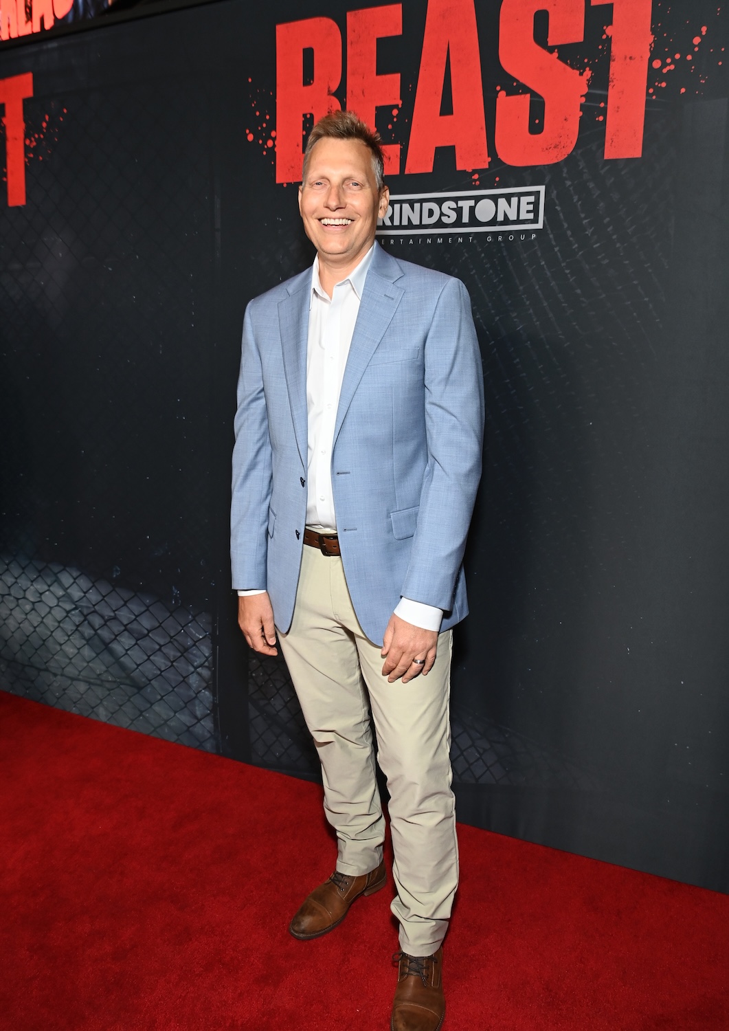 INGLEWOOD, CALIFORNIA - APRIL 08: David Frigerio attends "Beast" Los Angeles Special Screening at Cosm Los Angeles on April 08, 2026 in Inglewood, California. (Photo by Jon Kopaloff/Getty Images for Lionsgate/Grindstone)