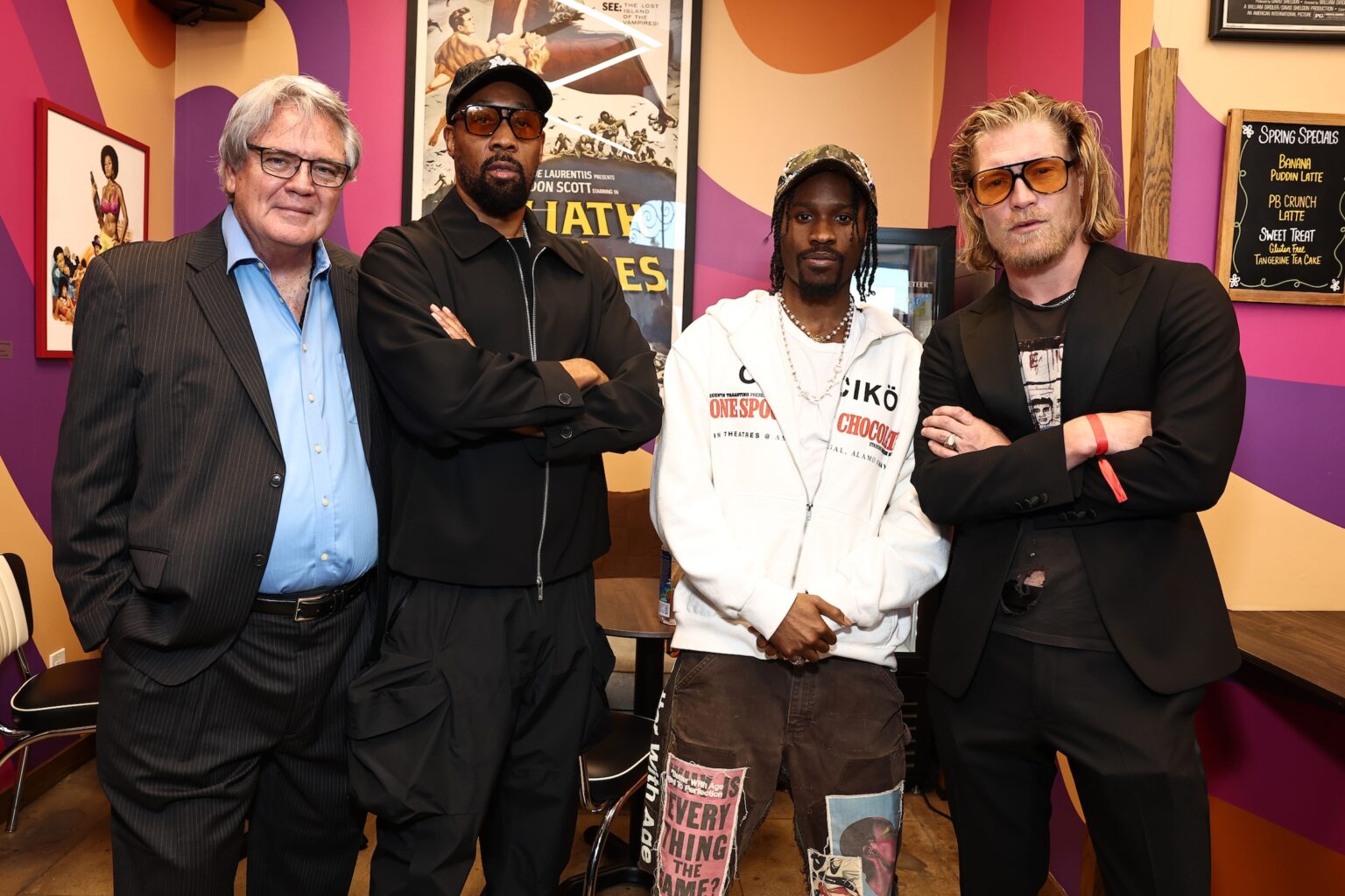 Michael Harney, RZA, Shameik Moore and Harry Goodwins