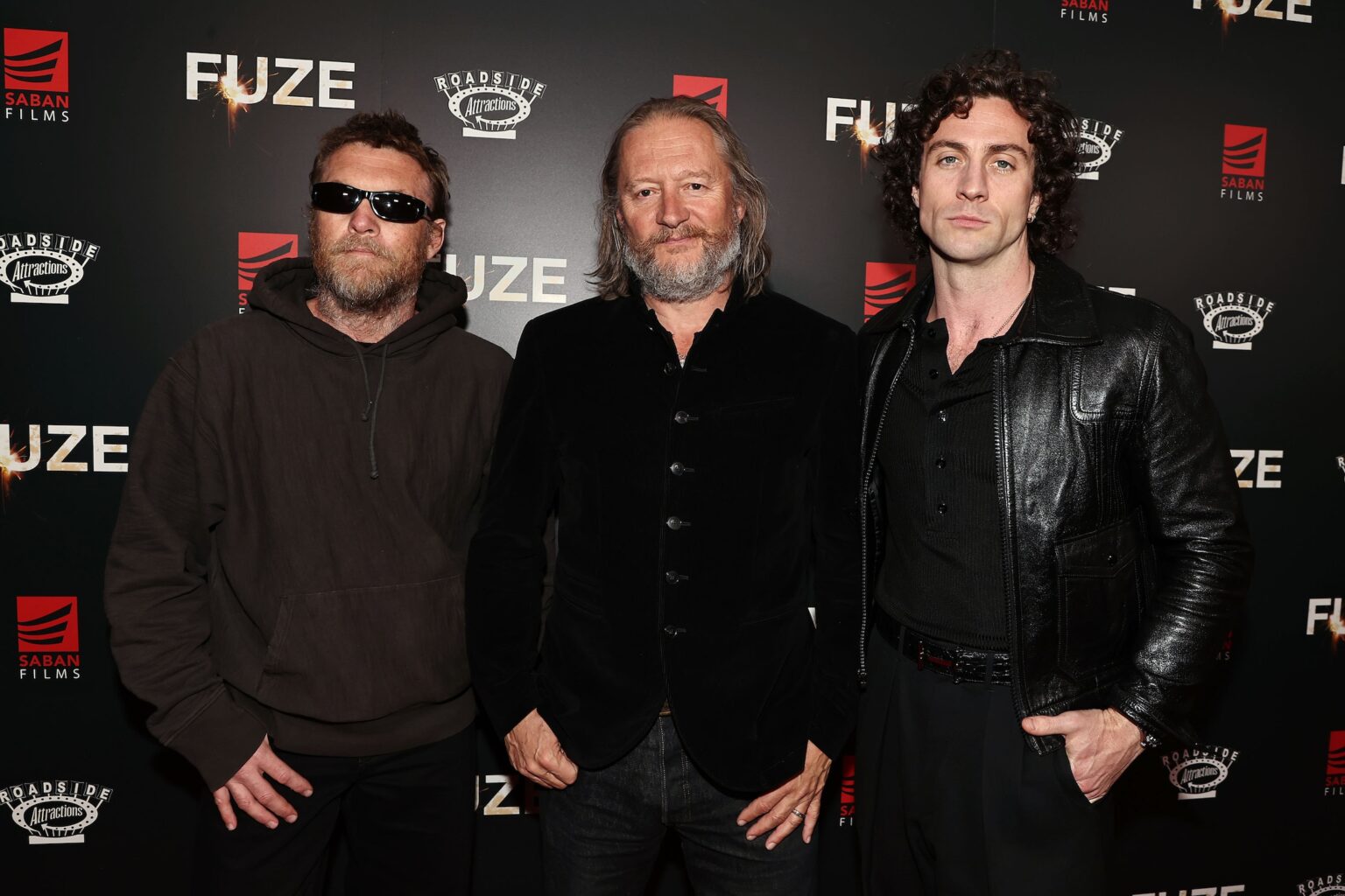 New York, New York 4/21/26 New York Special Screening of “ FUZE” : Sam Wortington , David Mackenzie and Aaron Taylor-Johnson - PHOTO by: Dave Allocca / Starpix - Location: Metrograph