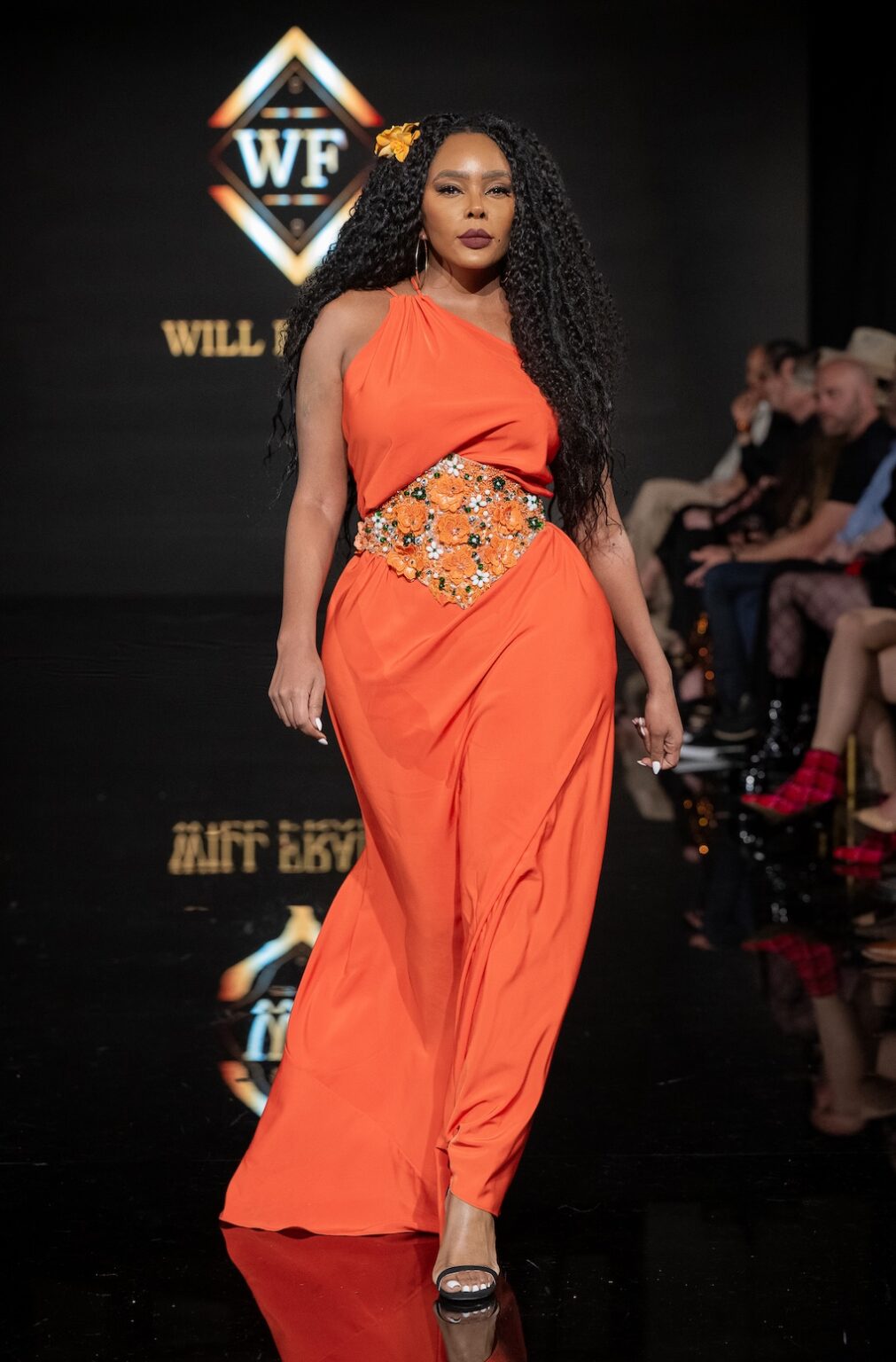 LOS ANGELES, CALIFORNIA - MARCH 14: A model walks the runway at the Will Franco show during Los Angeles Fashion Week Powered By Art Hearts Fashion at The Majestic on March 14, 2026 in Los Angeles, California. (Photo by Mark Gunter/Getty Images for Art Hearts Fashion)