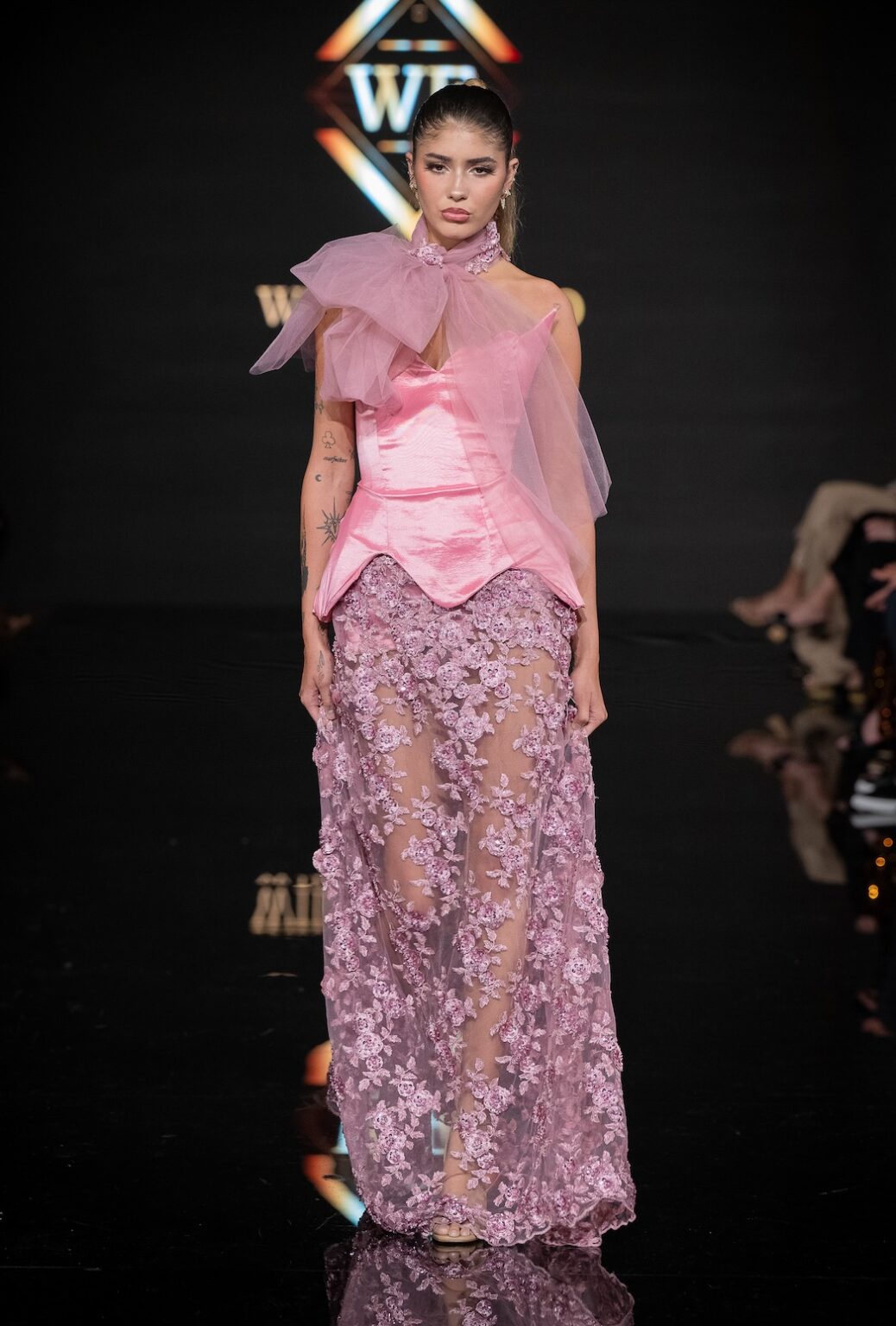 LOS ANGELES, CALIFORNIA - MARCH 14: A model walks the runway at the Will Franco show during Los Angeles Fashion Week Powered By Art Hearts Fashion at The Majestic on March 14, 2026 in Los Angeles, California. (Photo by Mark Gunter/Getty Images for Art Hearts Fashion)