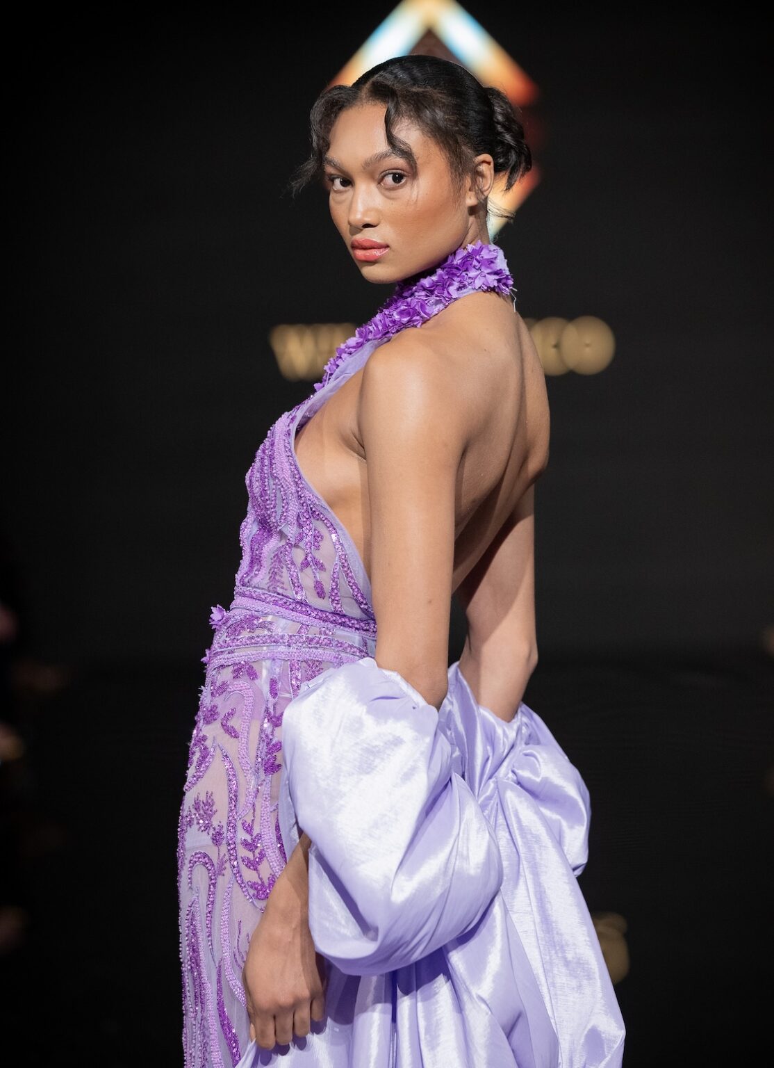 LOS ANGELES, CALIFORNIA - MARCH 14: A model walks the runway at the Will Franco show during Los Angeles Fashion Week Powered By Art Hearts Fashion at The Majestic on March 14, 2026 in Los Angeles, California. (Photo by Mark Gunter/Getty Images for Art Hearts Fashion)