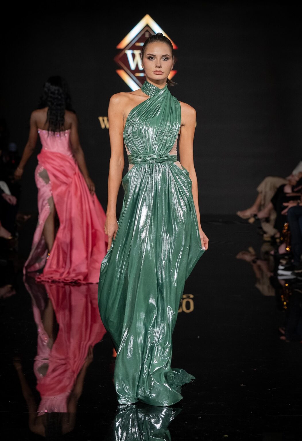LOS ANGELES, CALIFORNIA - MARCH 14: A model walks the runway at the Will Franco show during Los Angeles Fashion Week Powered By Art Hearts Fashion at The Majestic on March 14, 2026 in Los Angeles, California. (Photo by Mark Gunter/Getty Images for Art Hearts Fashion)