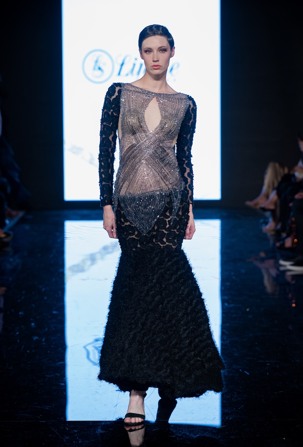 LOS ANGELES, CALIFORNIA - MARCH 14: A model walks the runway at the Lindisssh show during Los Angeles Fashion Week Powered By Art Hearts Fashion at The Majestic on March 14, 2026 in Los Angeles, California. (Photo by Mark Gunter/Getty Images for Art Hearts Fashion)