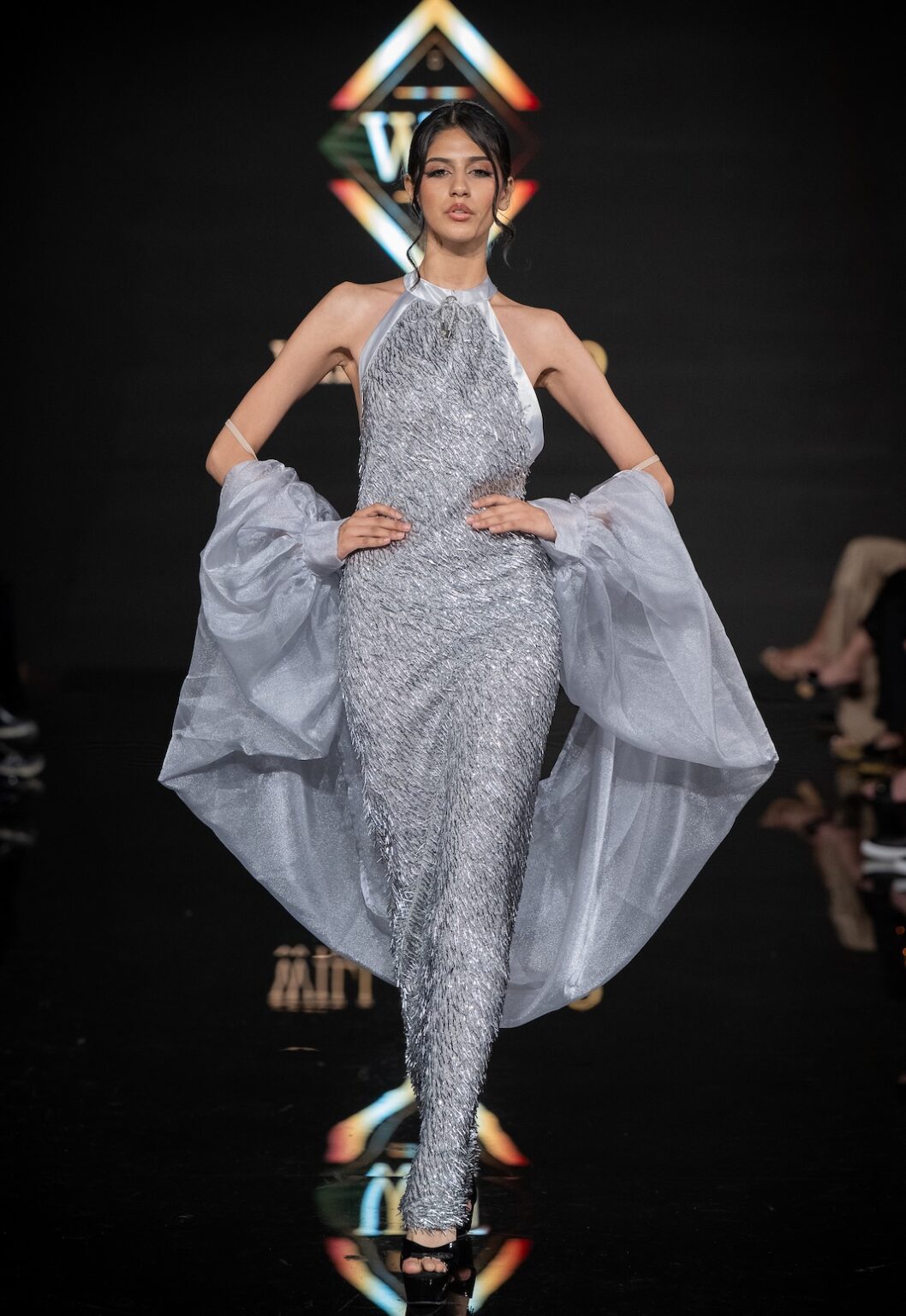 LOS ANGELES, CALIFORNIA - MARCH 14: A model walks the runway at the Will Franco show during Los Angeles Fashion Week Powered By Art Hearts Fashion at The Majestic on March 14, 2026 in Los Angeles, California. (Photo by Mark Gunter/Getty Images for Art Hearts Fashion)