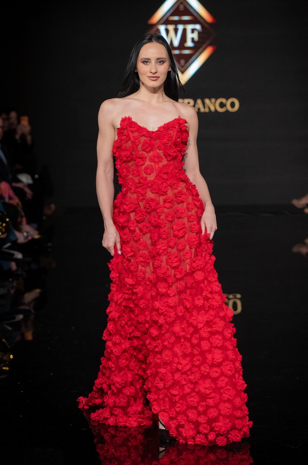 LOS ANGELES, CALIFORNIA - MARCH 14: A model walks the runway at the Will Franco show during Los Angeles Fashion Week Powered By Art Hearts Fashion at The Majestic on March 14, 2026 in Los Angeles, California. (Photo by Mark Gunter/Getty Images for Art Hearts Fashion)