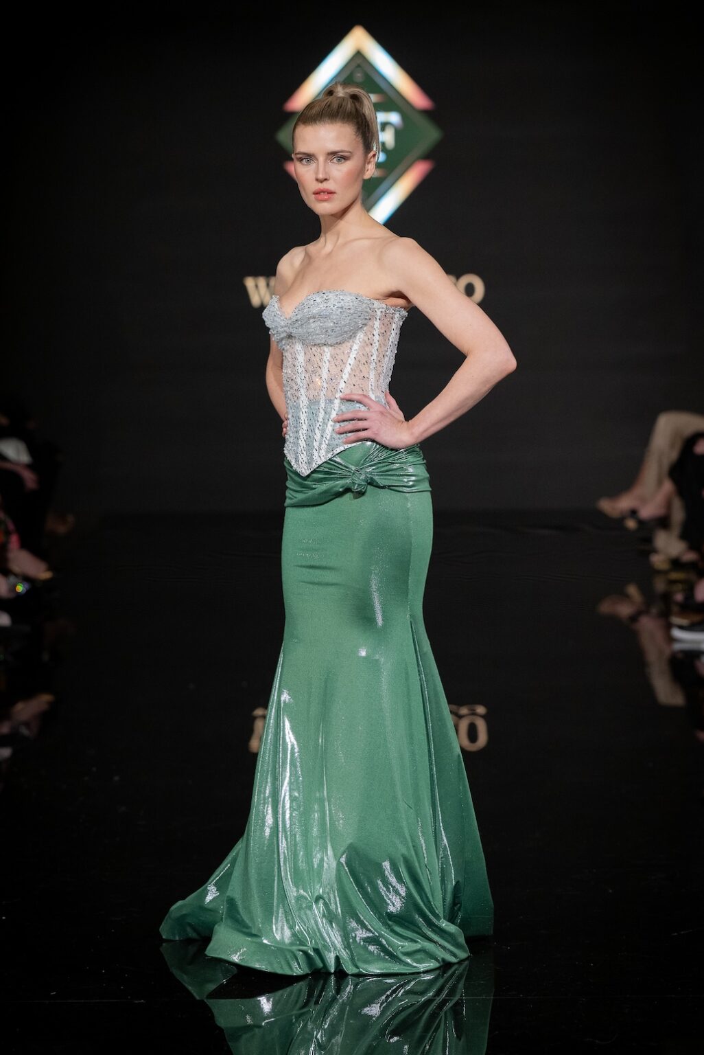 LOS ANGELES, CALIFORNIA - MARCH 14: A model walks the runway at the Will Franco show during Los Angeles Fashion Week Powered By Art Hearts Fashion at The Majestic on March 14, 2026 in Los Angeles, California. (Photo by Mark Gunter/Getty Images for Art Hearts Fashion)
