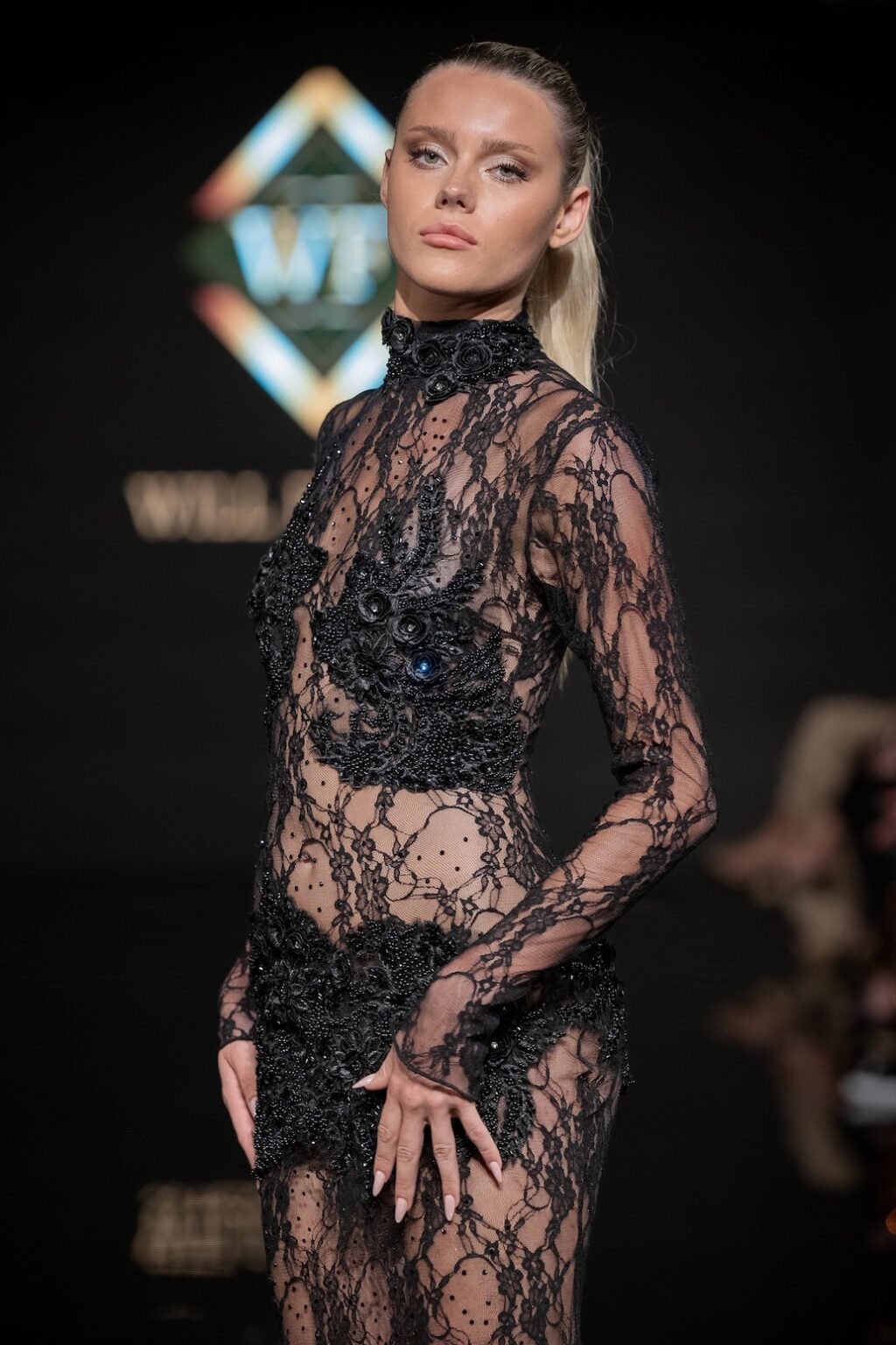 LOS ANGELES, CALIFORNIA - MARCH 14: A model walks the runway at the Will Franco show during Los Angeles Fashion Week Powered By Art Hearts Fashion at The Majestic on March 14, 2026 in Los Angeles, California. (Photo by Mark Gunter/Getty Images for Art Hearts Fashion)